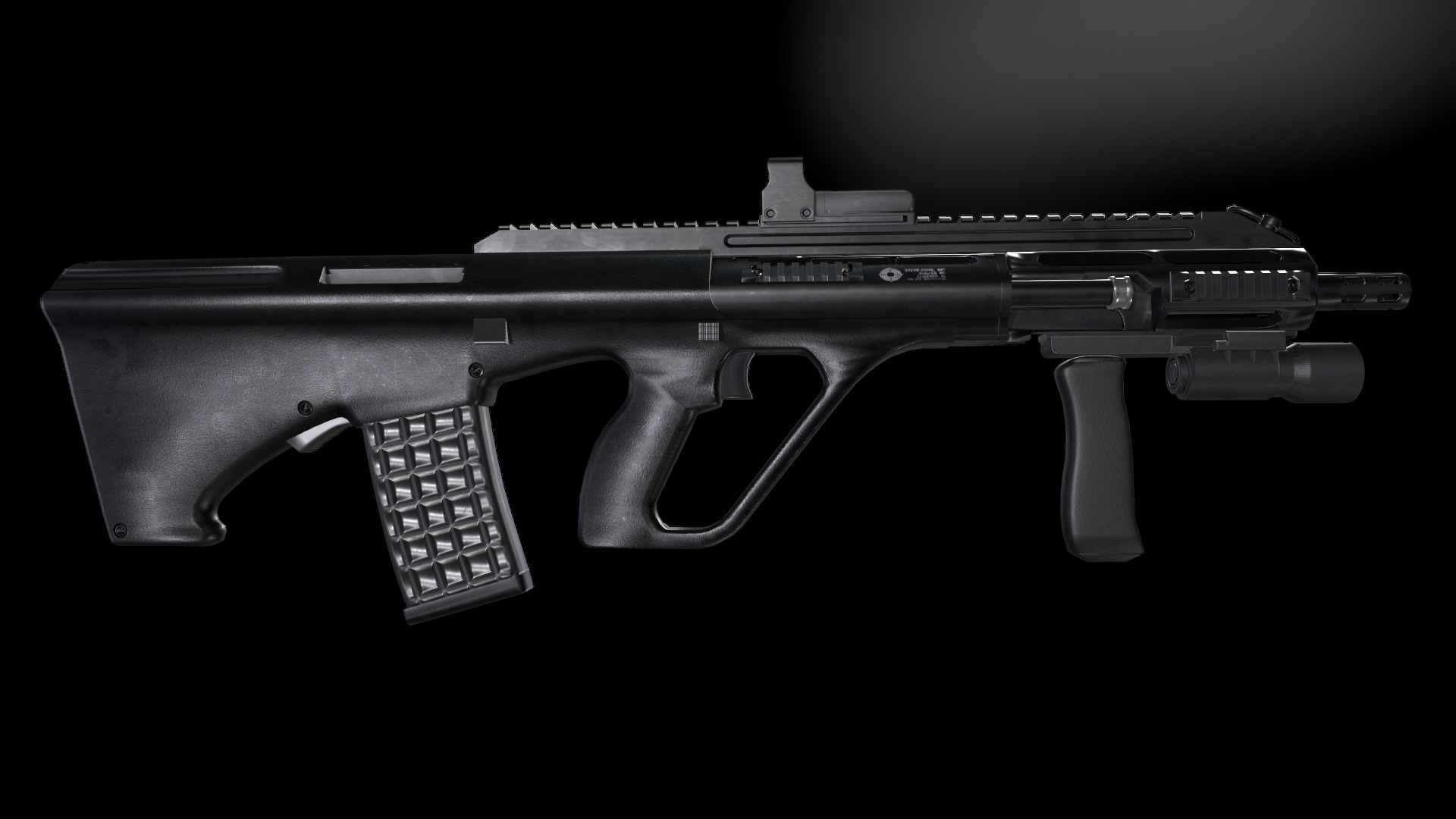 AUG A3 Rifle Low-poly 3D model_10