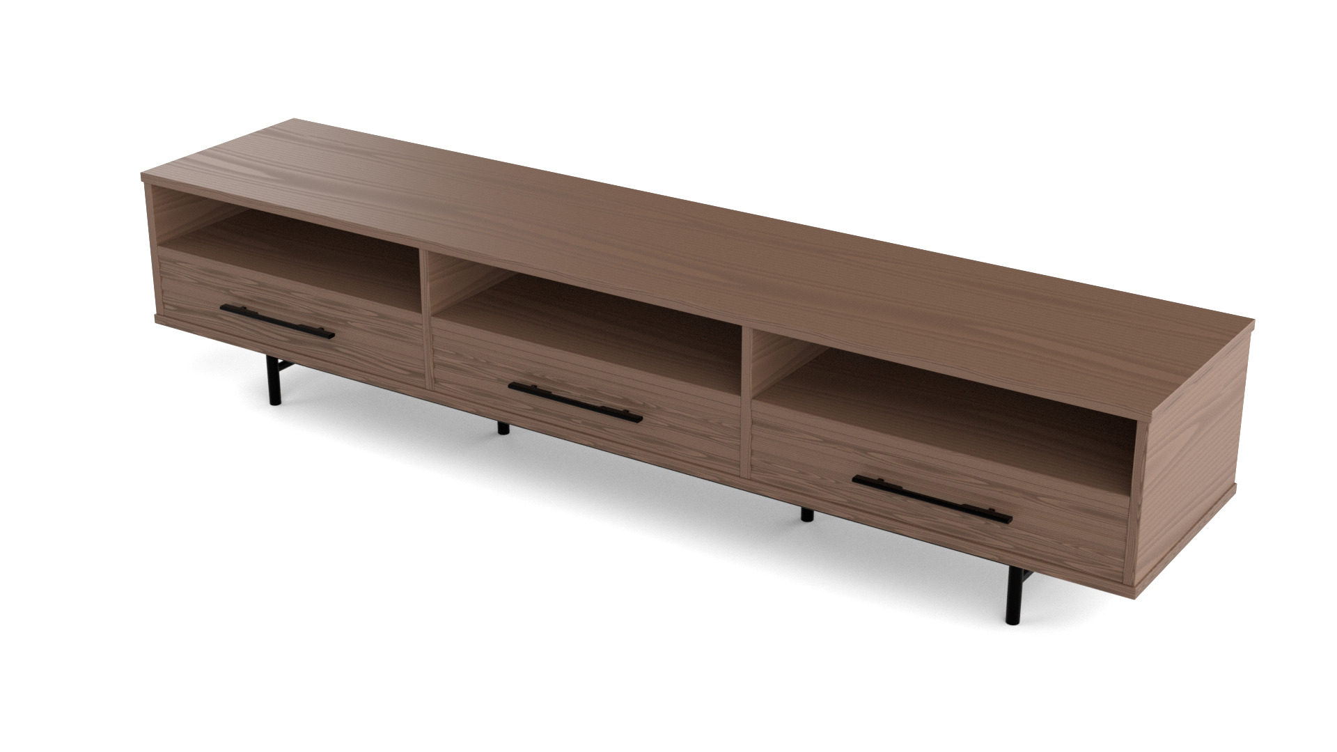 Tv Stand 002 Low-poly 3D model_5