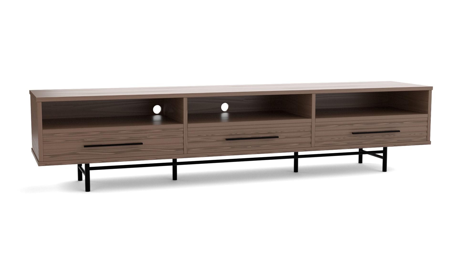 Tv Stand 002 Low-poly 3D model_9