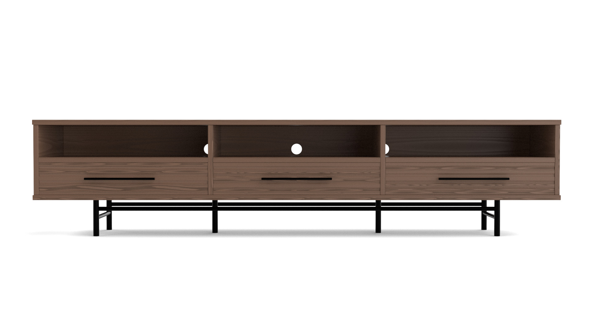 Tv Stand 002 Low-poly 3D model_3