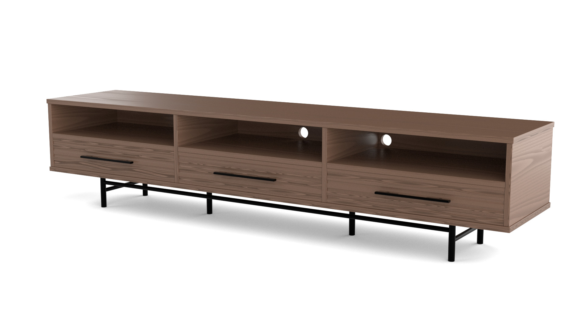 Tv Stand 002 Low-poly 3D model_1