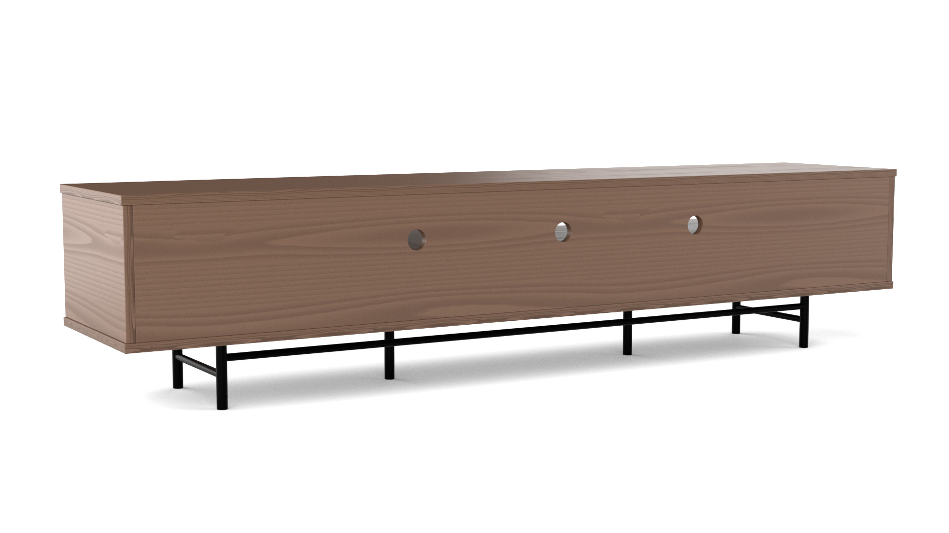 Tv Stand 002 Low-poly 3D model_8