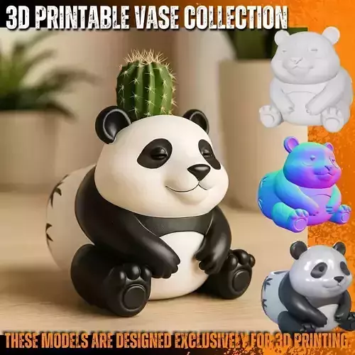 Cute Panda Figurine 3D Printable STL