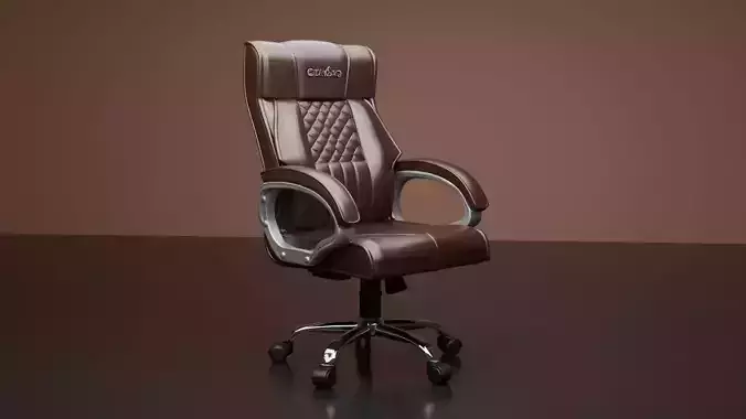 Leather office chair 3D model