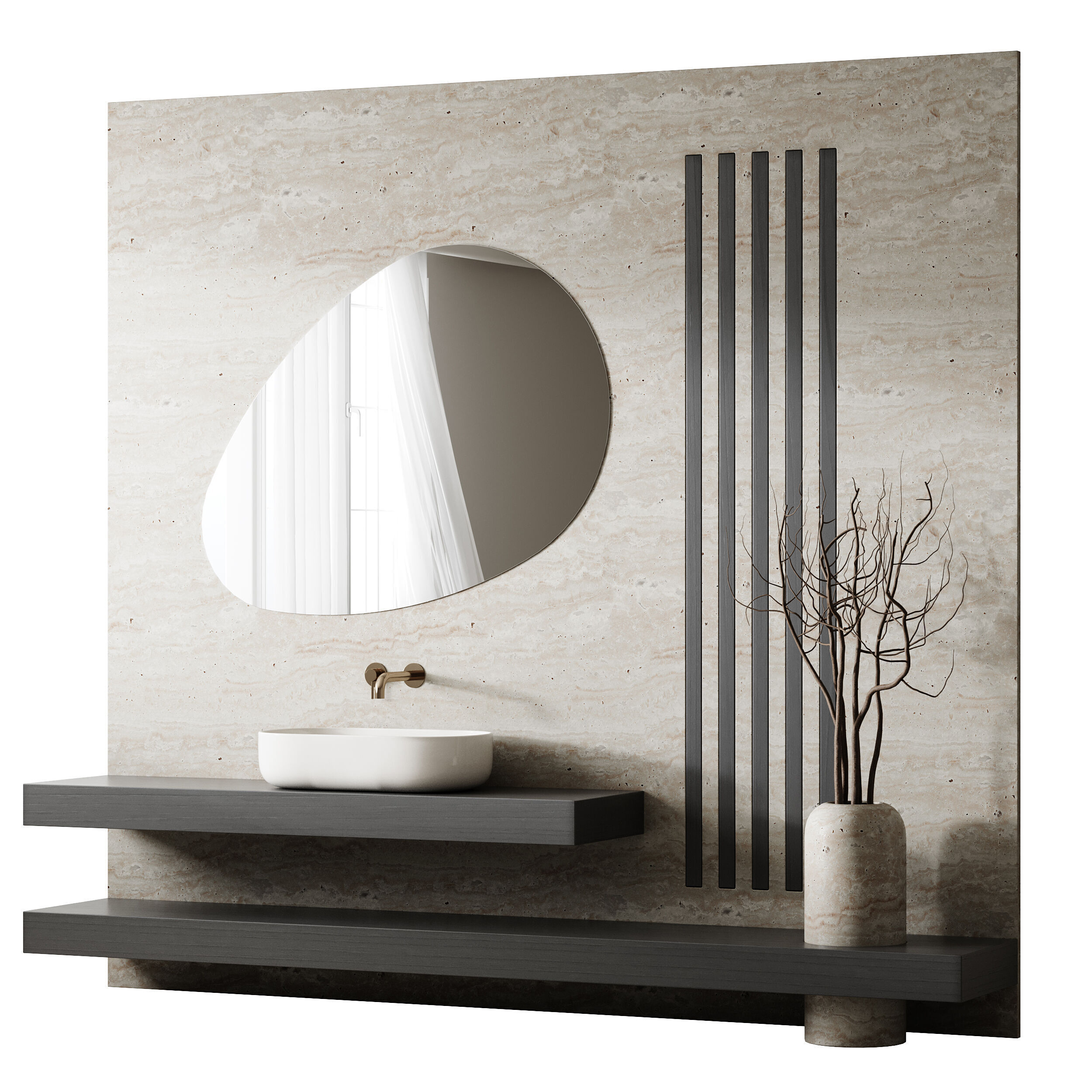 Bathroom furniture 17 3D model_11