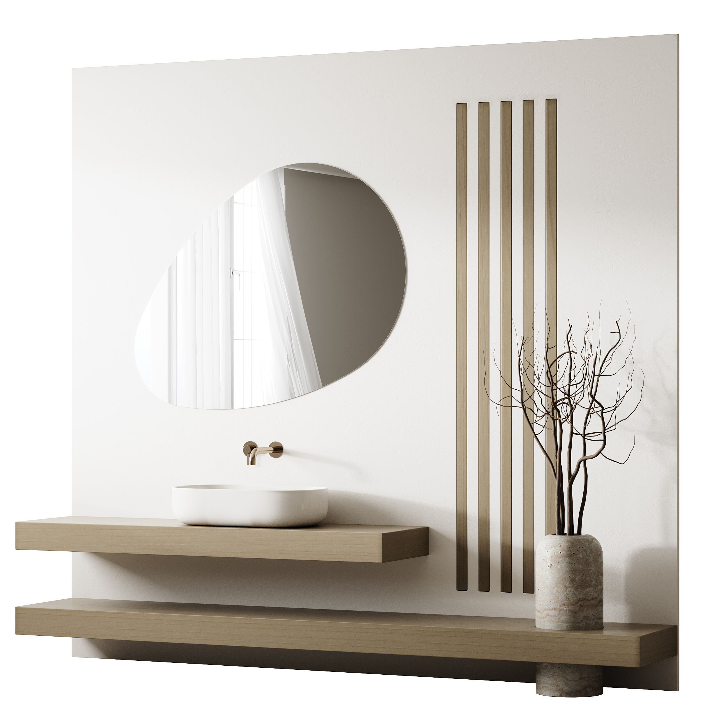 Bathroom furniture 17 3D model_9