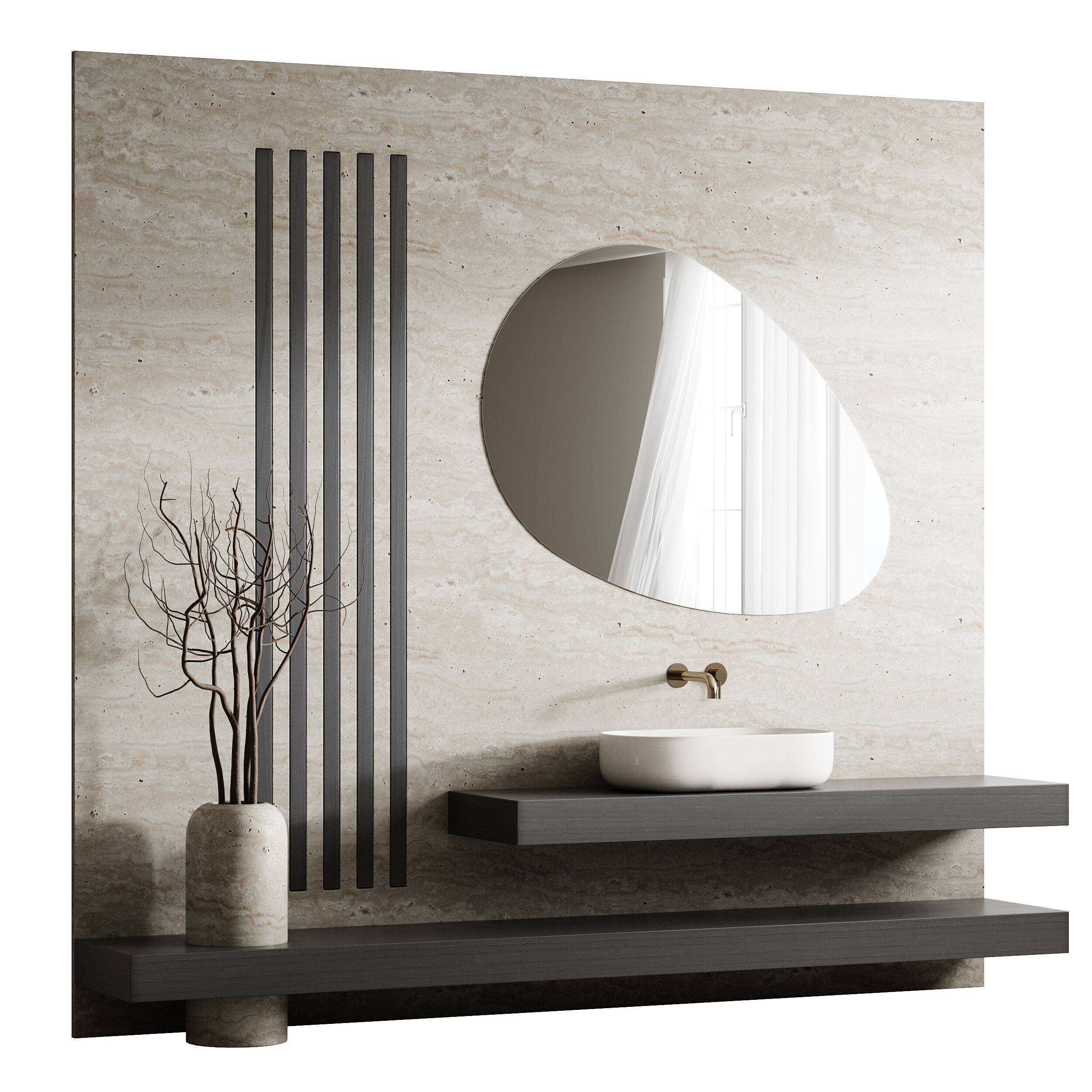 Bathroom furniture 17 3D model_7