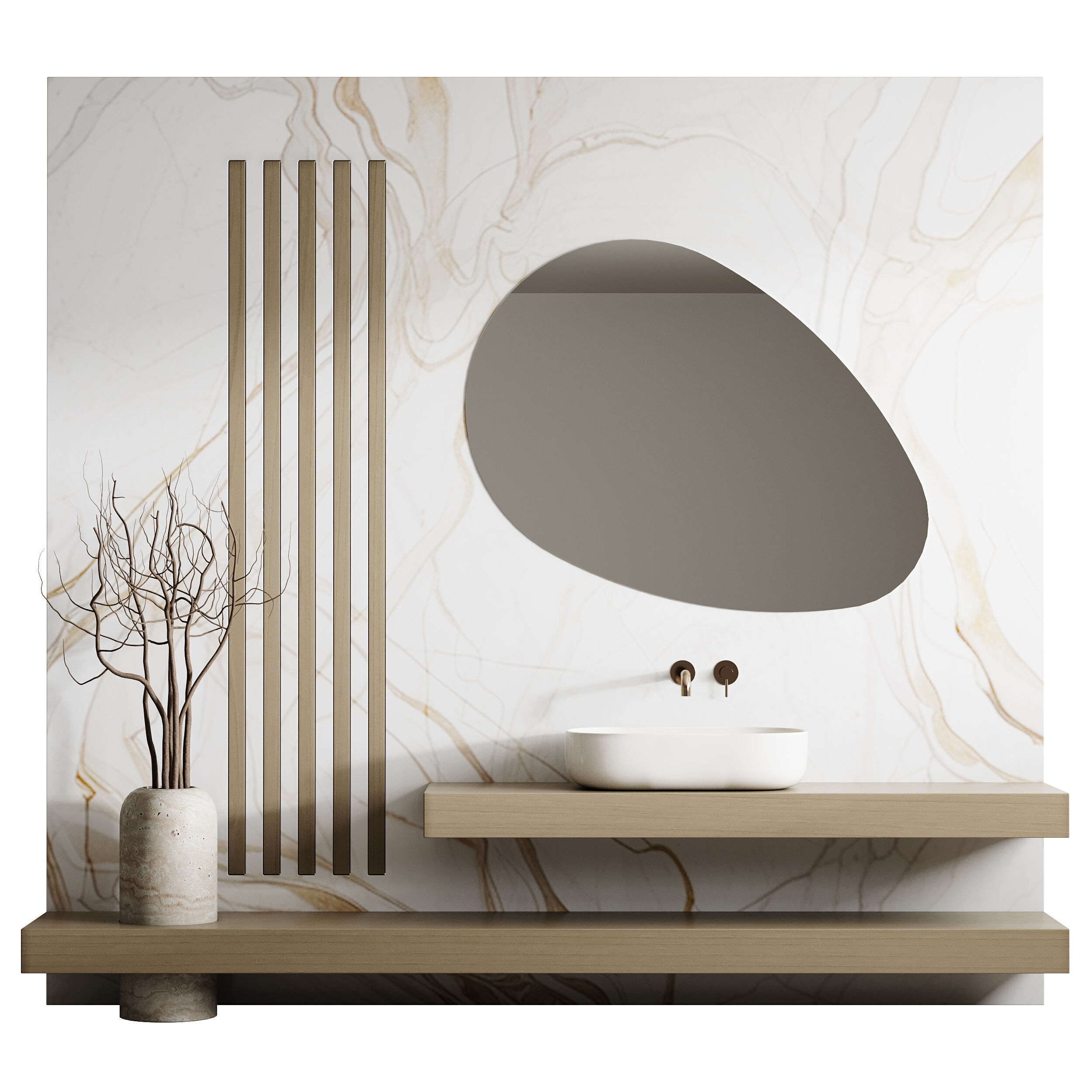 Bathroom furniture 17 3D model_4