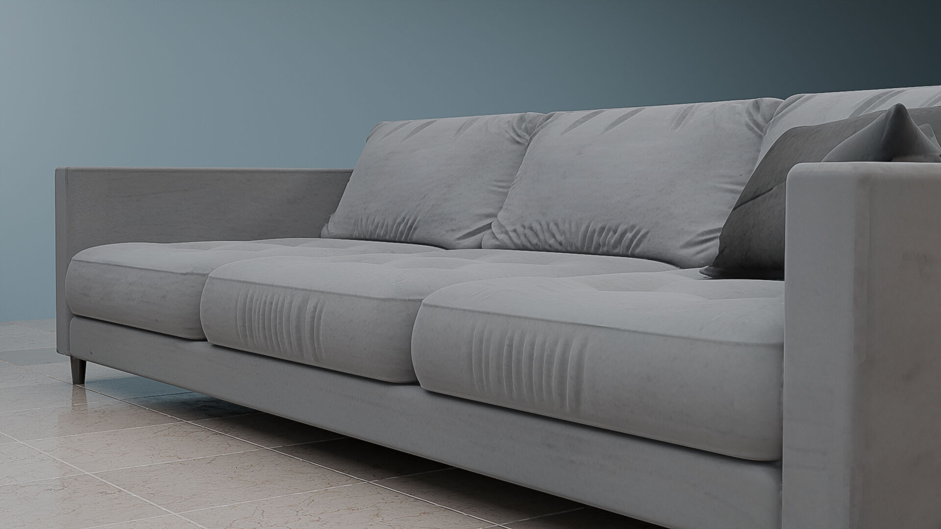 Morden Style 3D Sofa Sets Fabric Couch Furniture Model Free 3D model_2