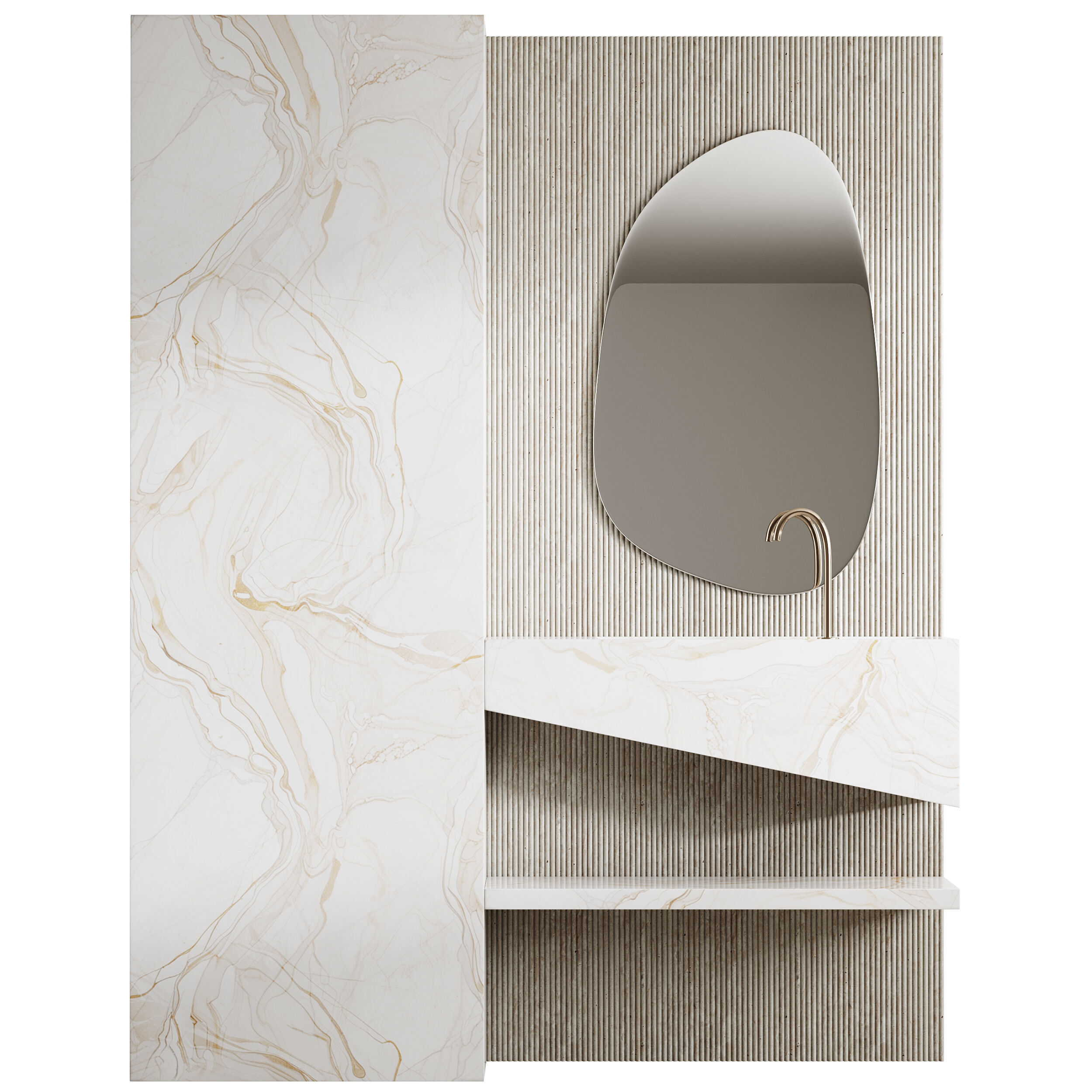 Bathroom furniture 18 3D model_6