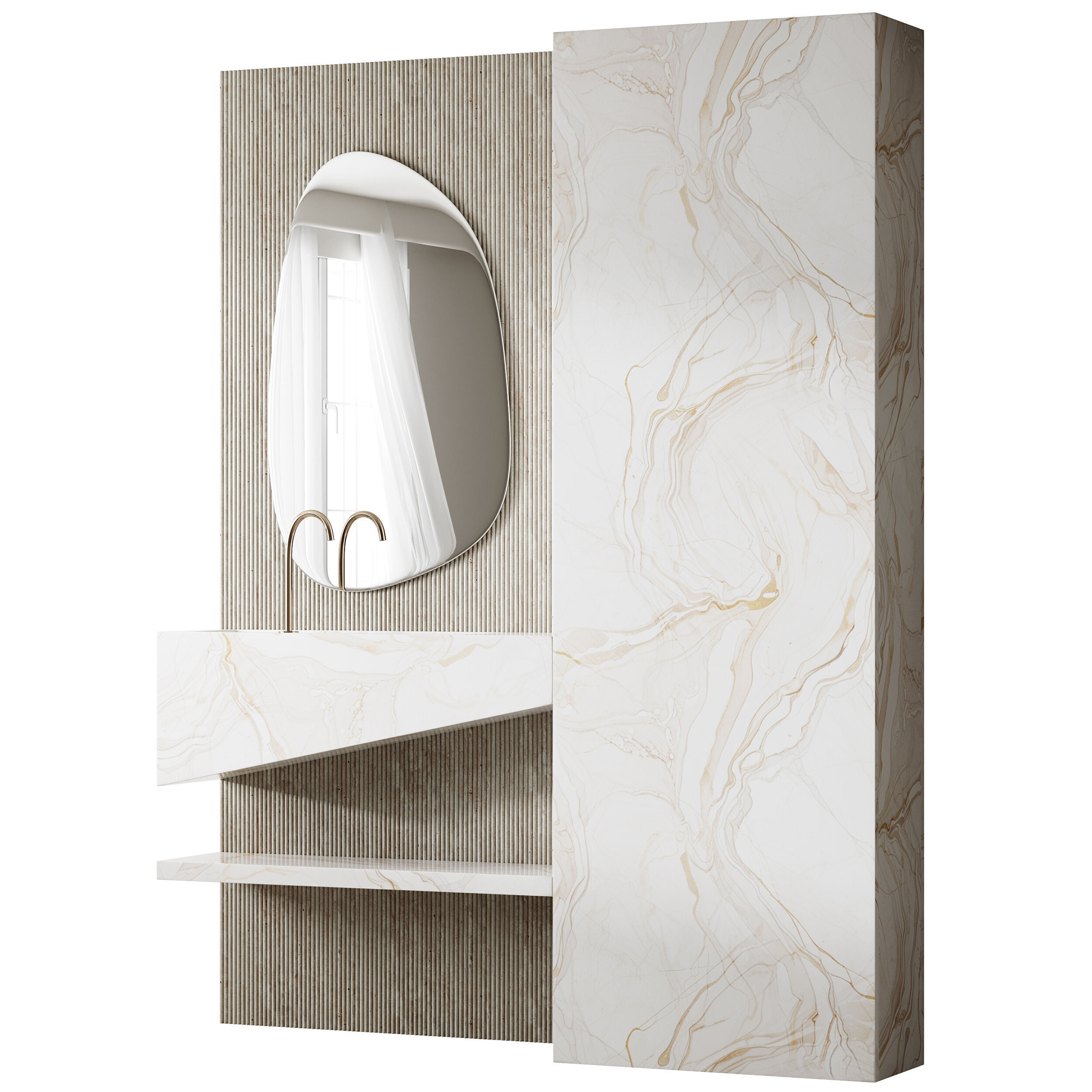 Bathroom furniture 18 3D model_11