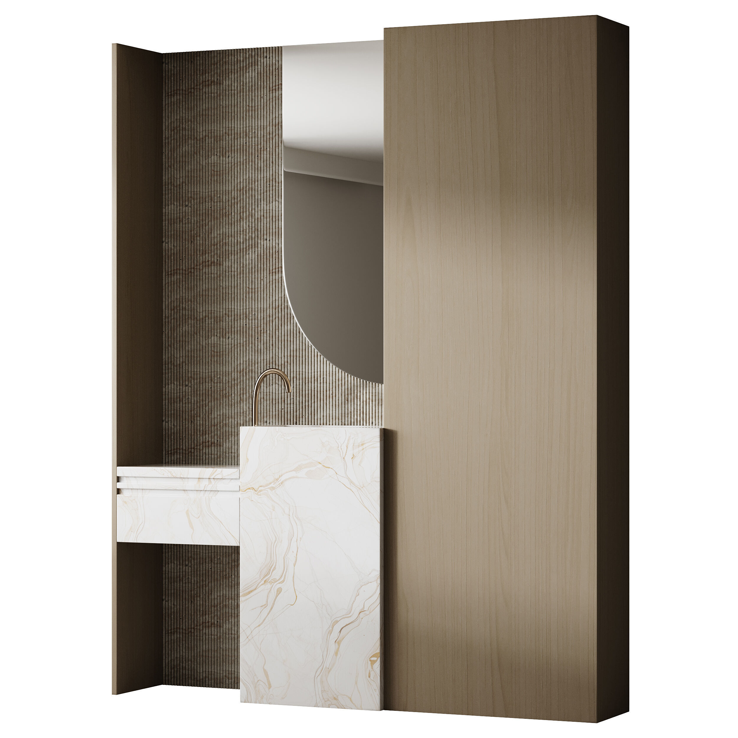 Bathroom furniture 19 3D model_9