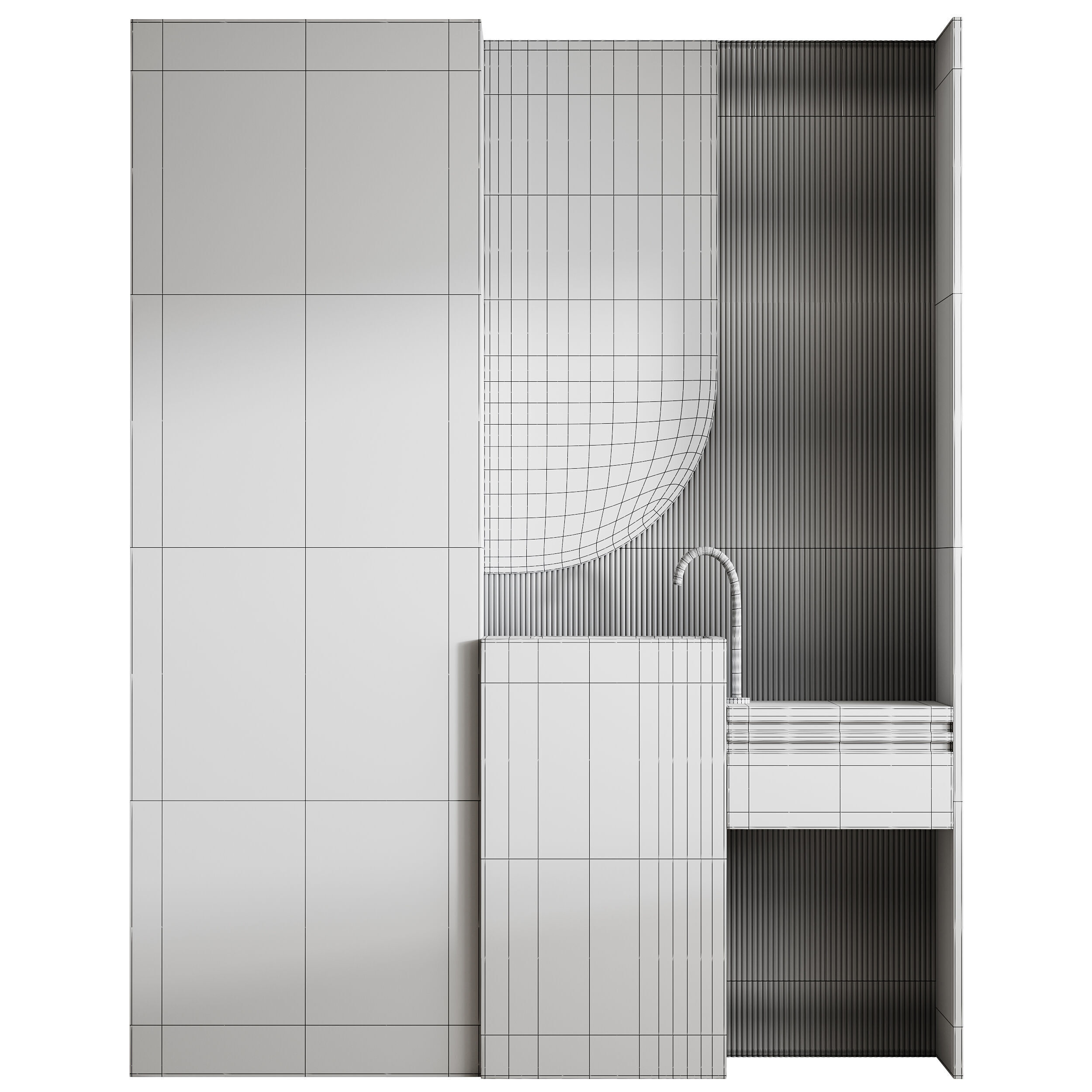 Bathroom furniture 19 3D model_14