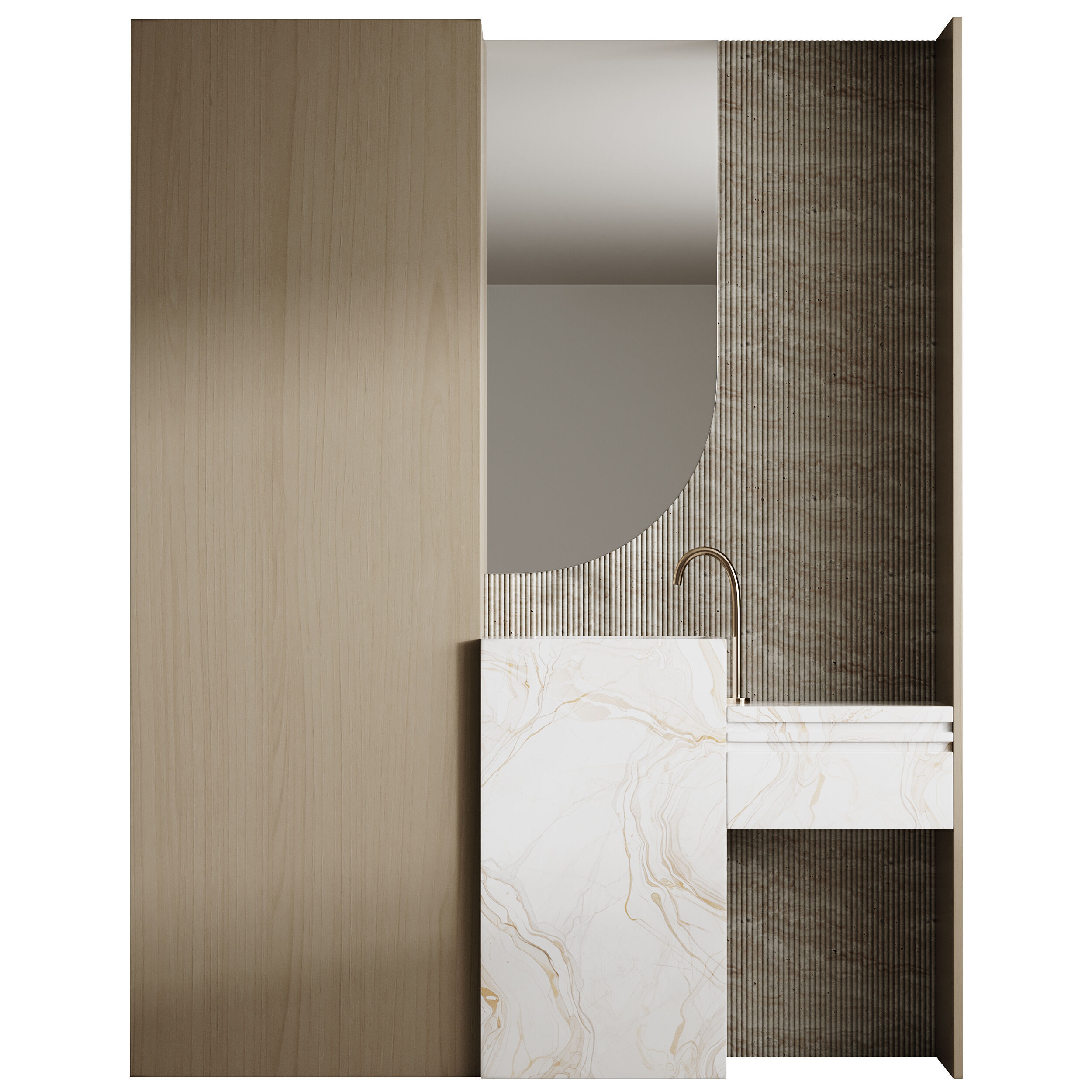 Bathroom furniture 19 3D model_2