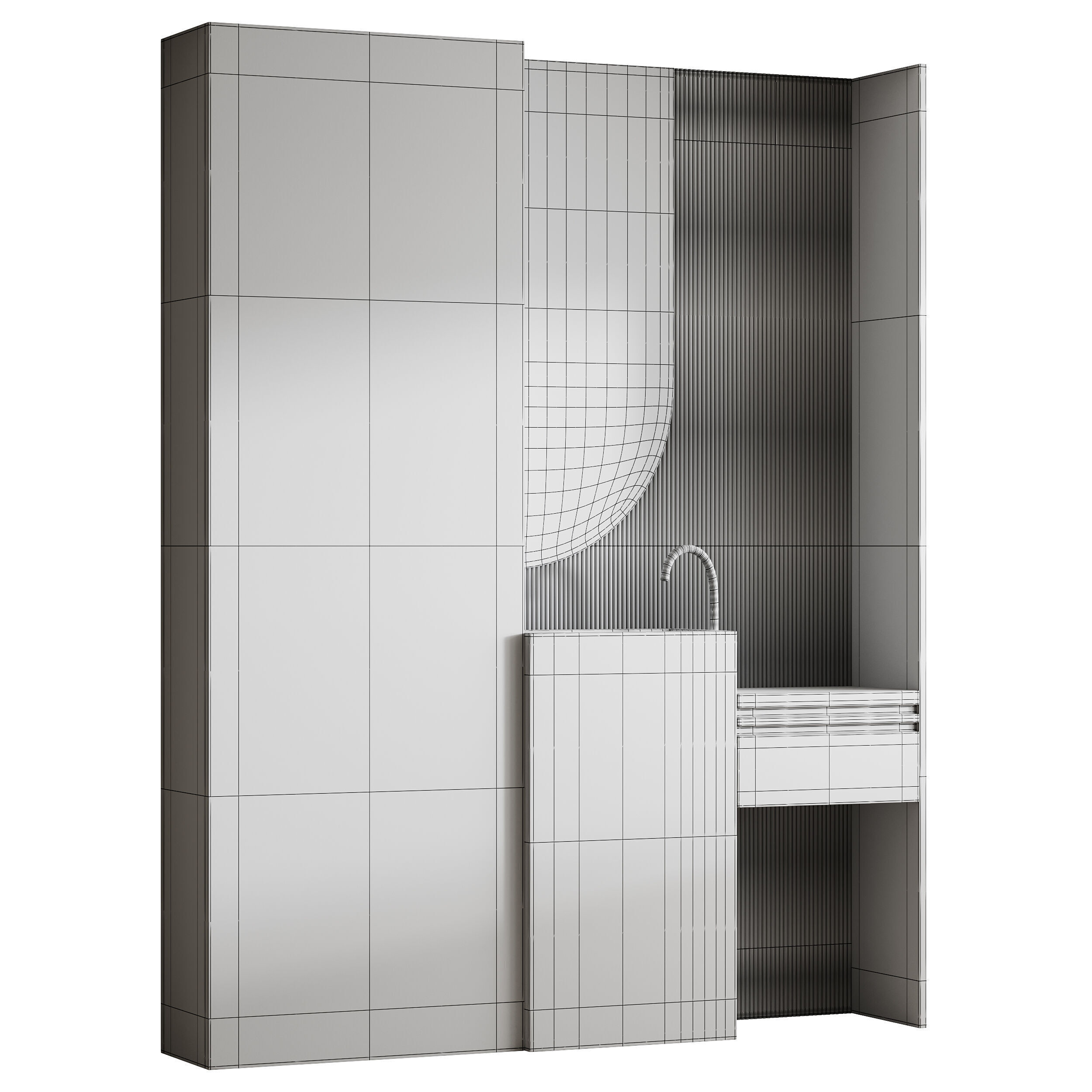 Bathroom furniture 19 3D model_13