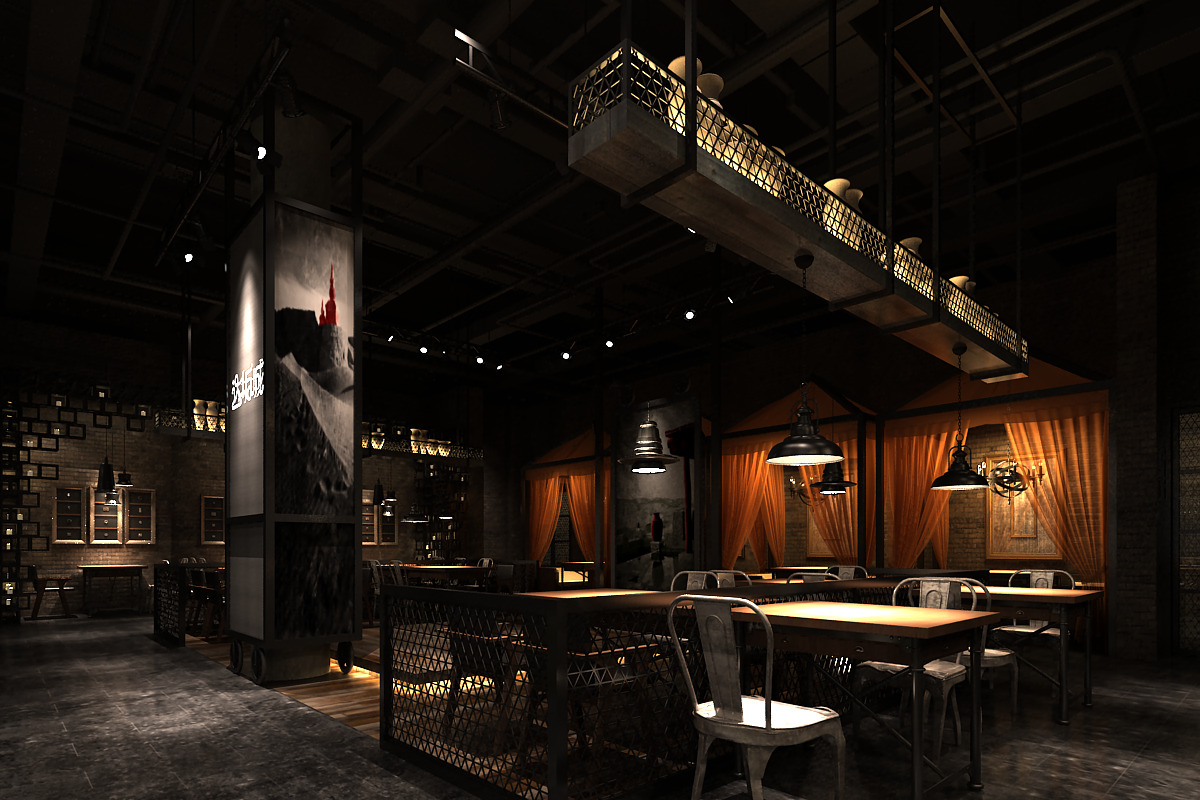 RESTAURANT DESIGN 3D model_1