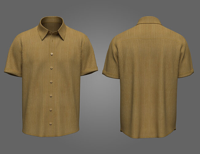 Man Shirt 3D Model Texture