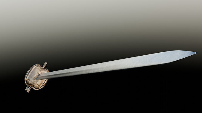 Swedish 18th century Officers Rapier m1700 Low-poly 3D model
