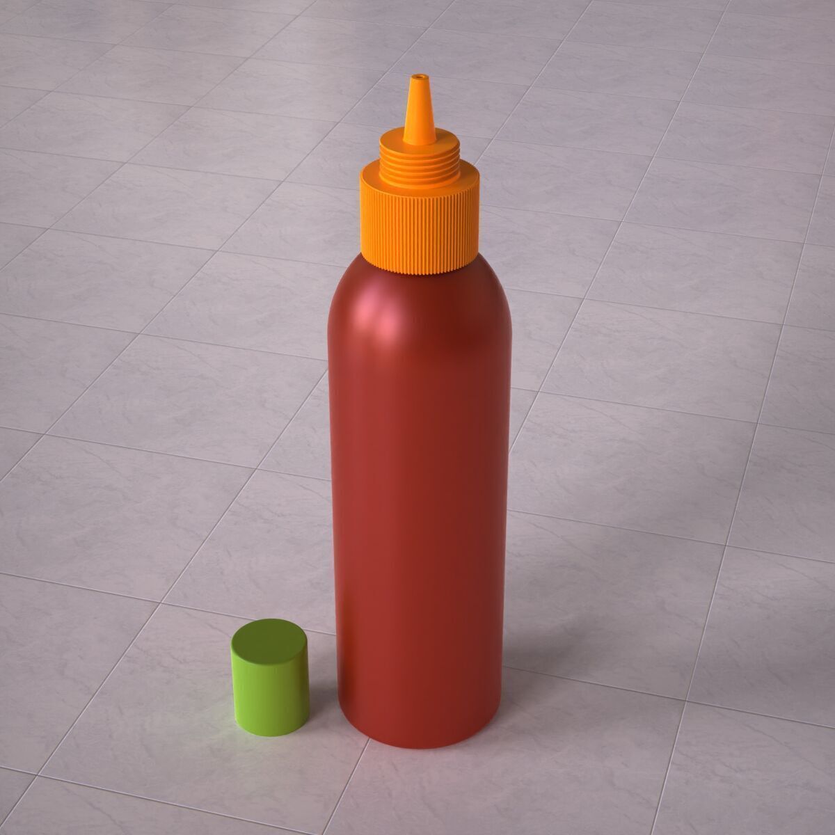 Squeeze Bottle 3D print model_2