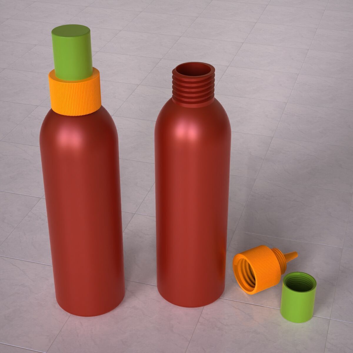 Squeeze Bottle 3D print model_5