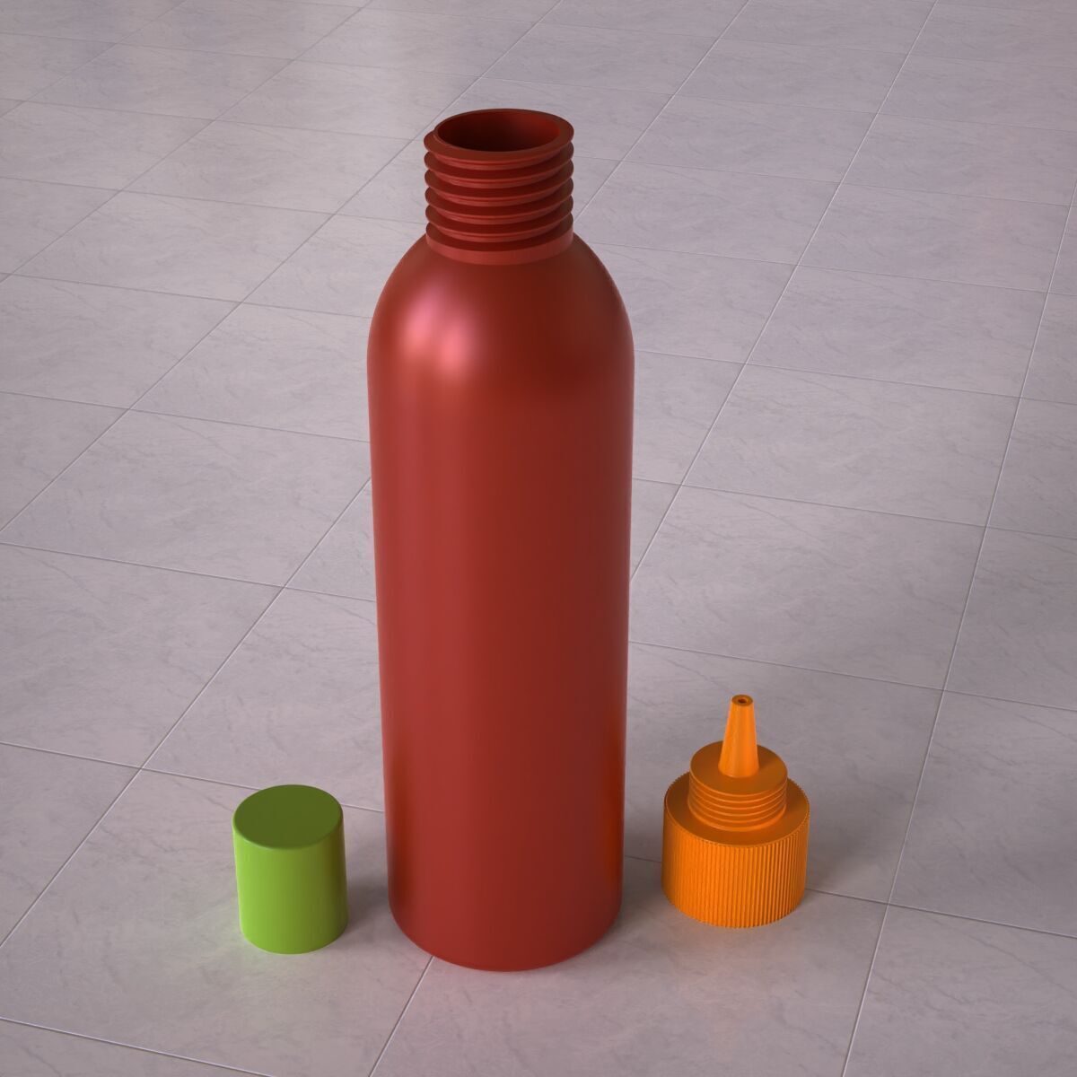 Squeeze Bottle 3D print model_3