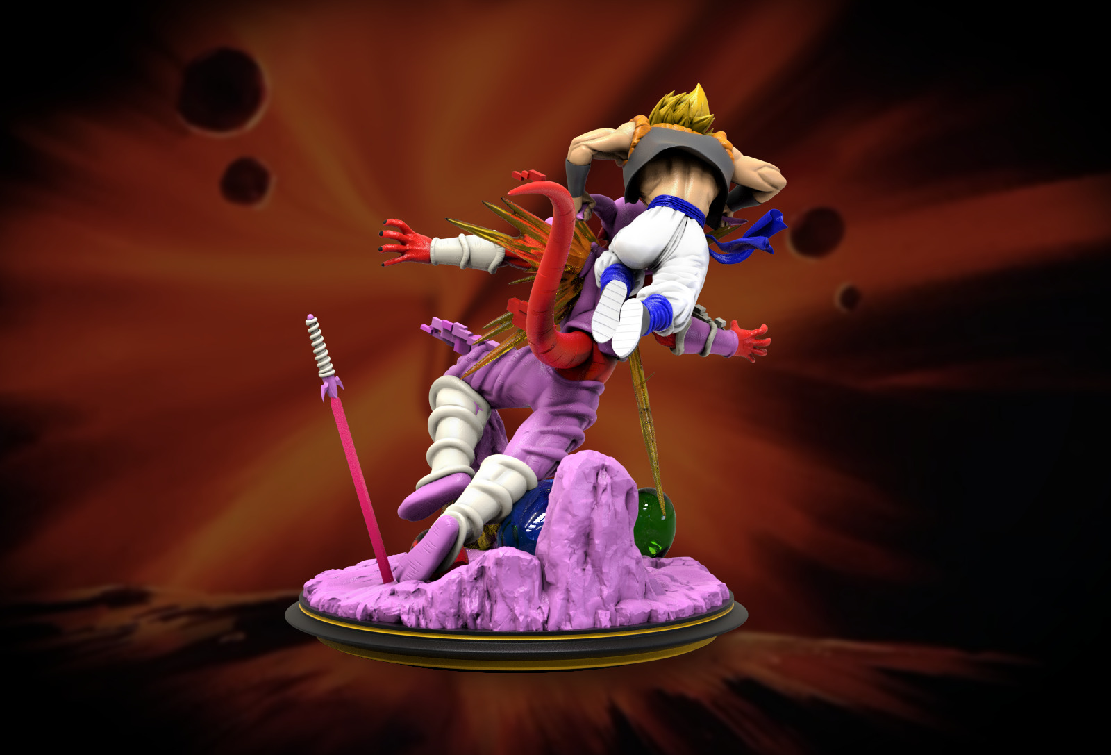 Janemba Super Saiyan Gogeta 3D print model_2