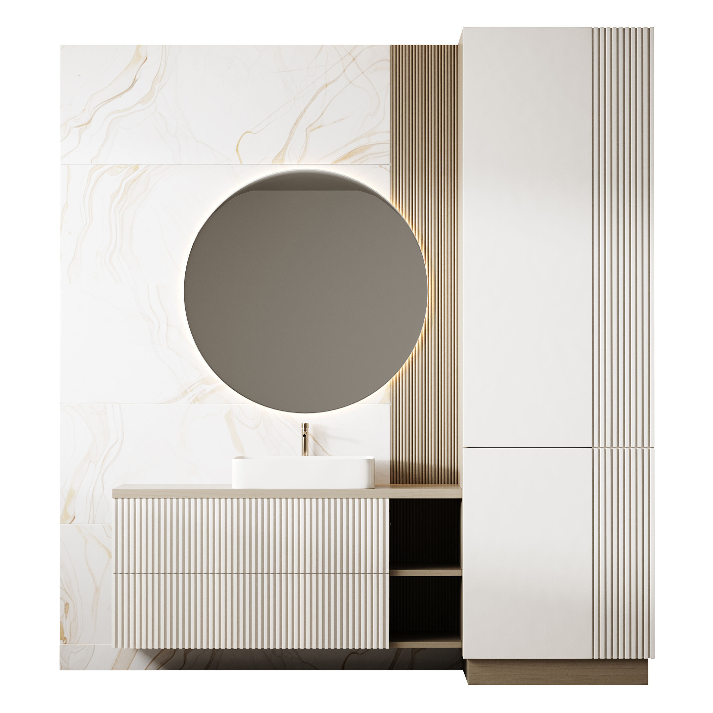 Bathroom furniture 20 3D model_11