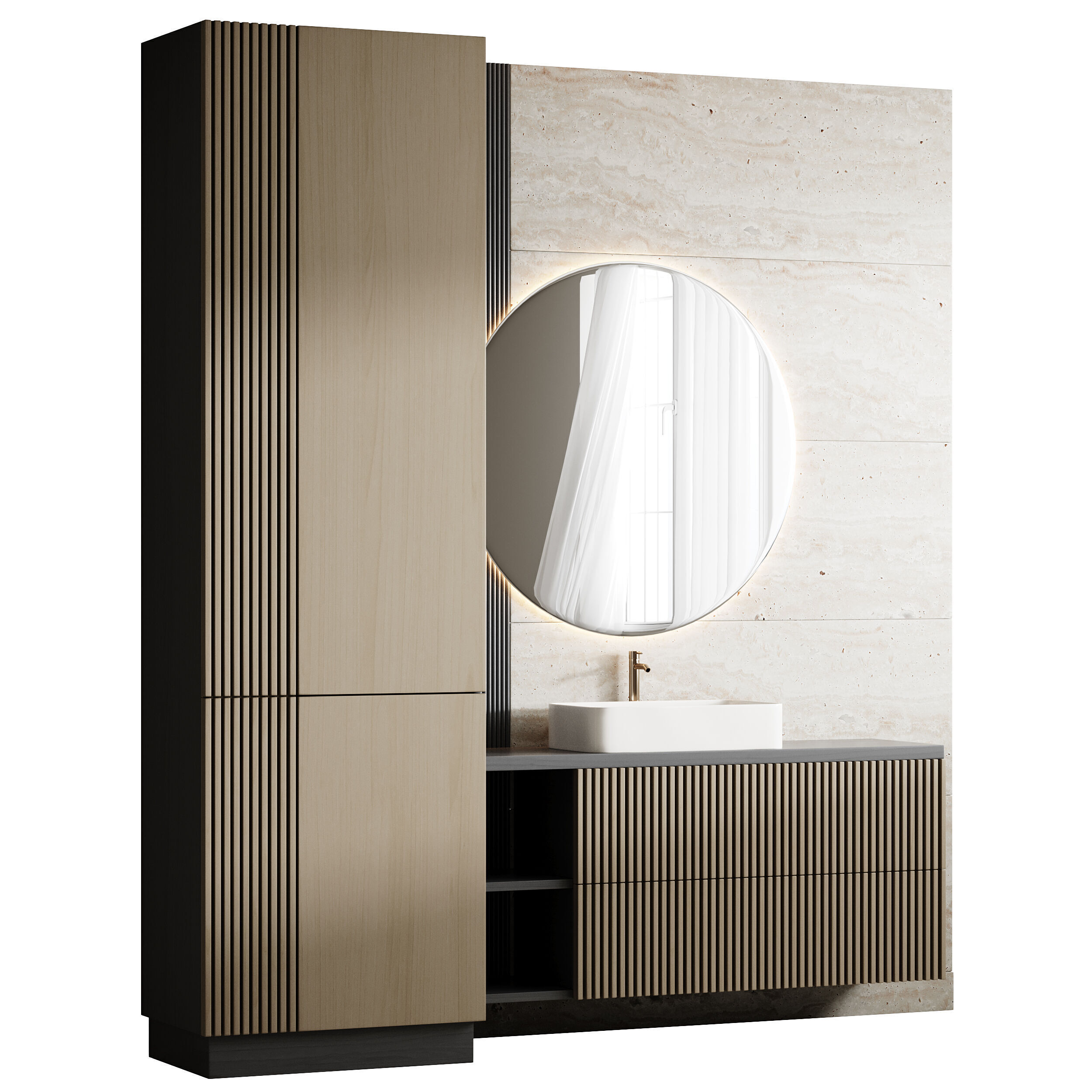 Bathroom furniture 20 3D model_3