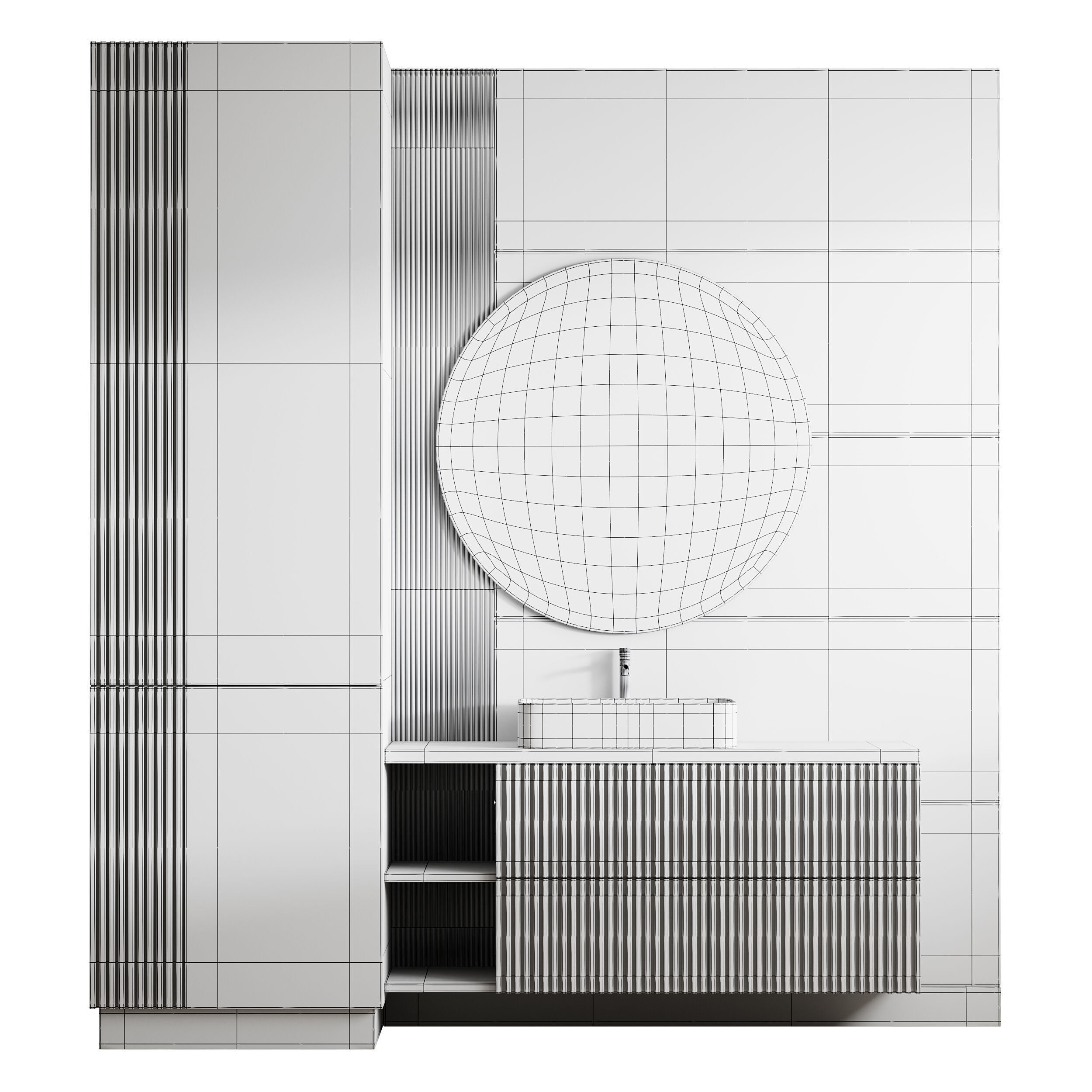 Bathroom furniture 20 3D model_14