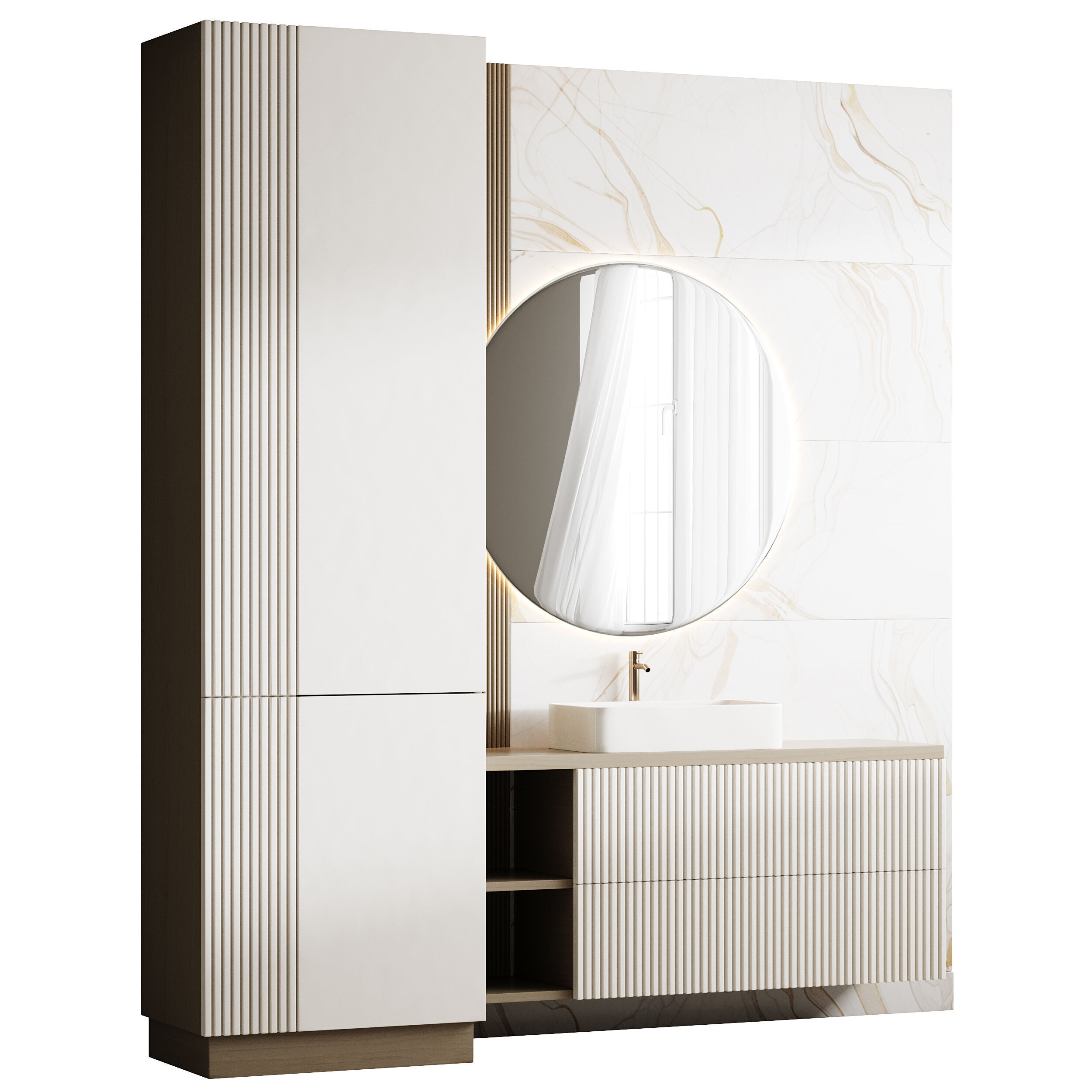 Bathroom furniture 20 3D model_7