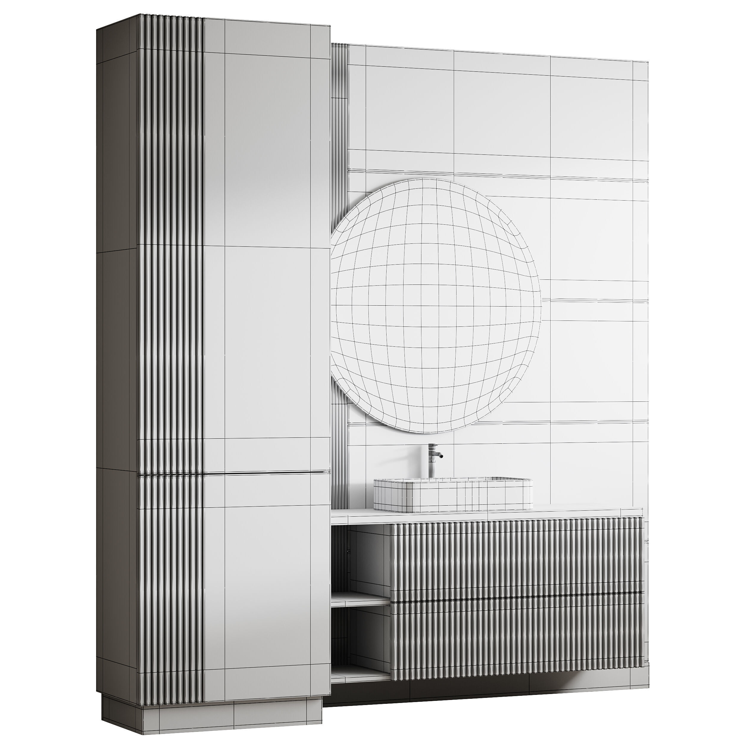 Bathroom furniture 20 3D model_13