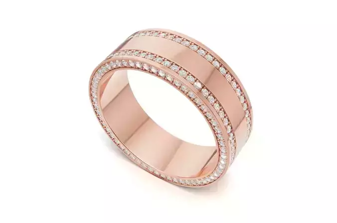 Mens Diamond Wedding Eternity Band
