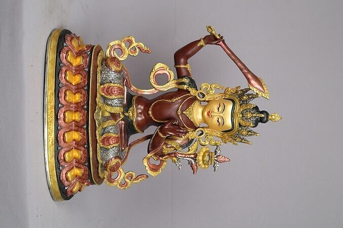 Manjushri Statue Low-poly 3D model