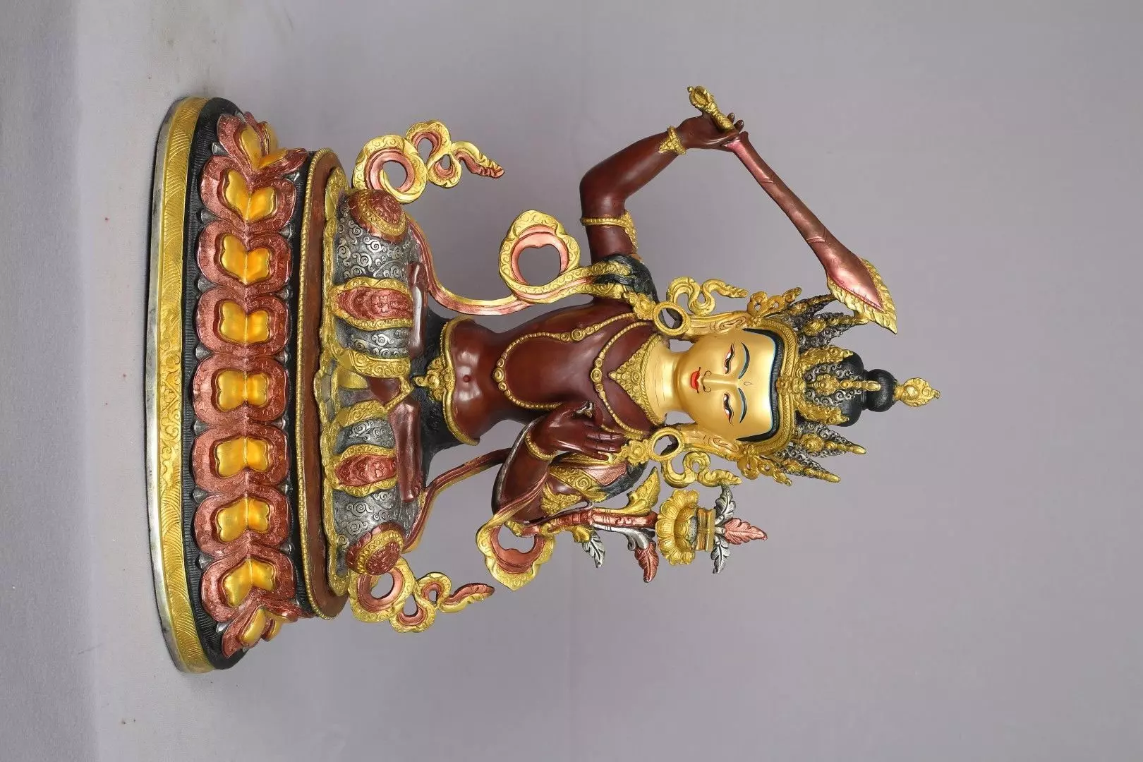 Manjushri Statue Low-poly 3D model_0