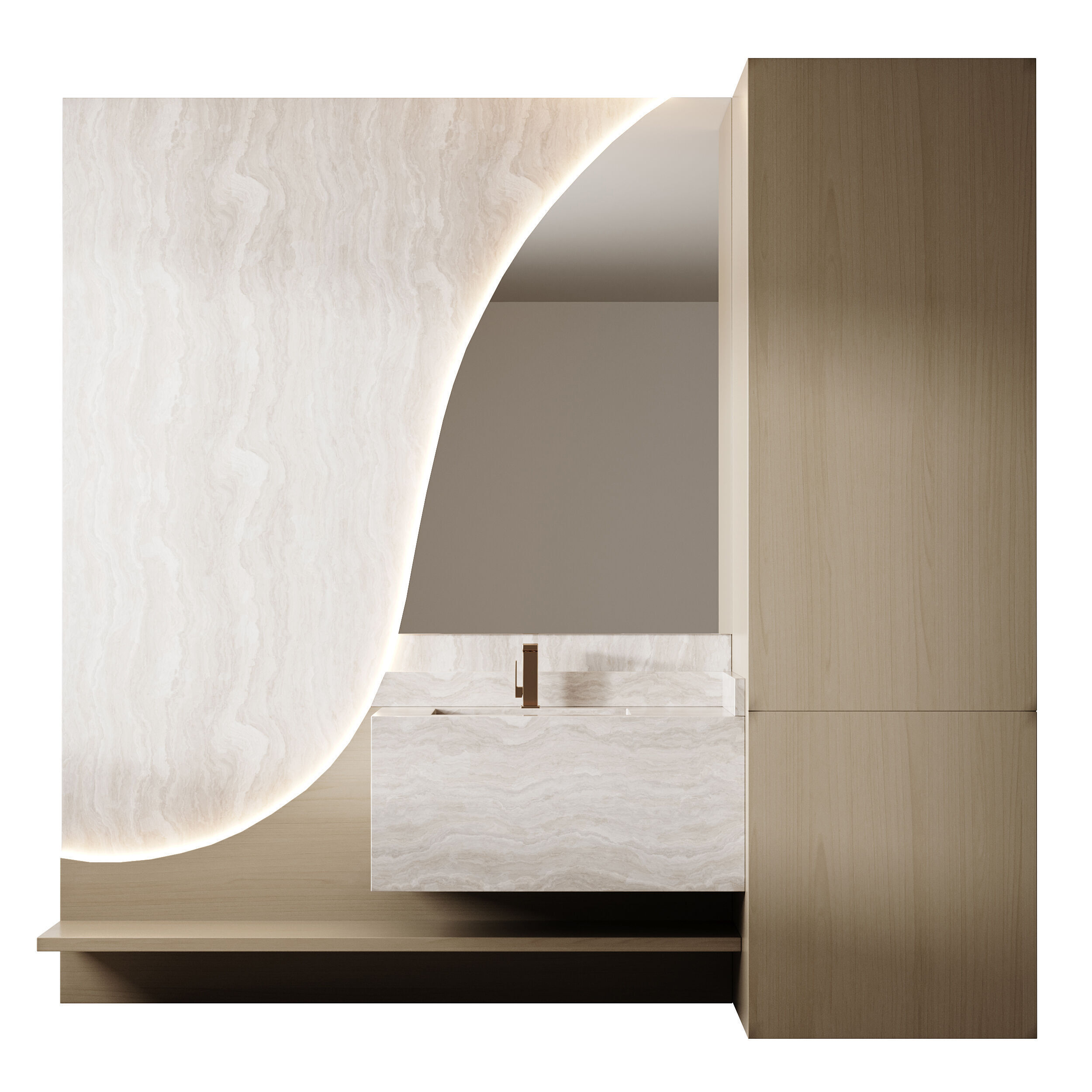 Bathroom furniture 21 3D model_9