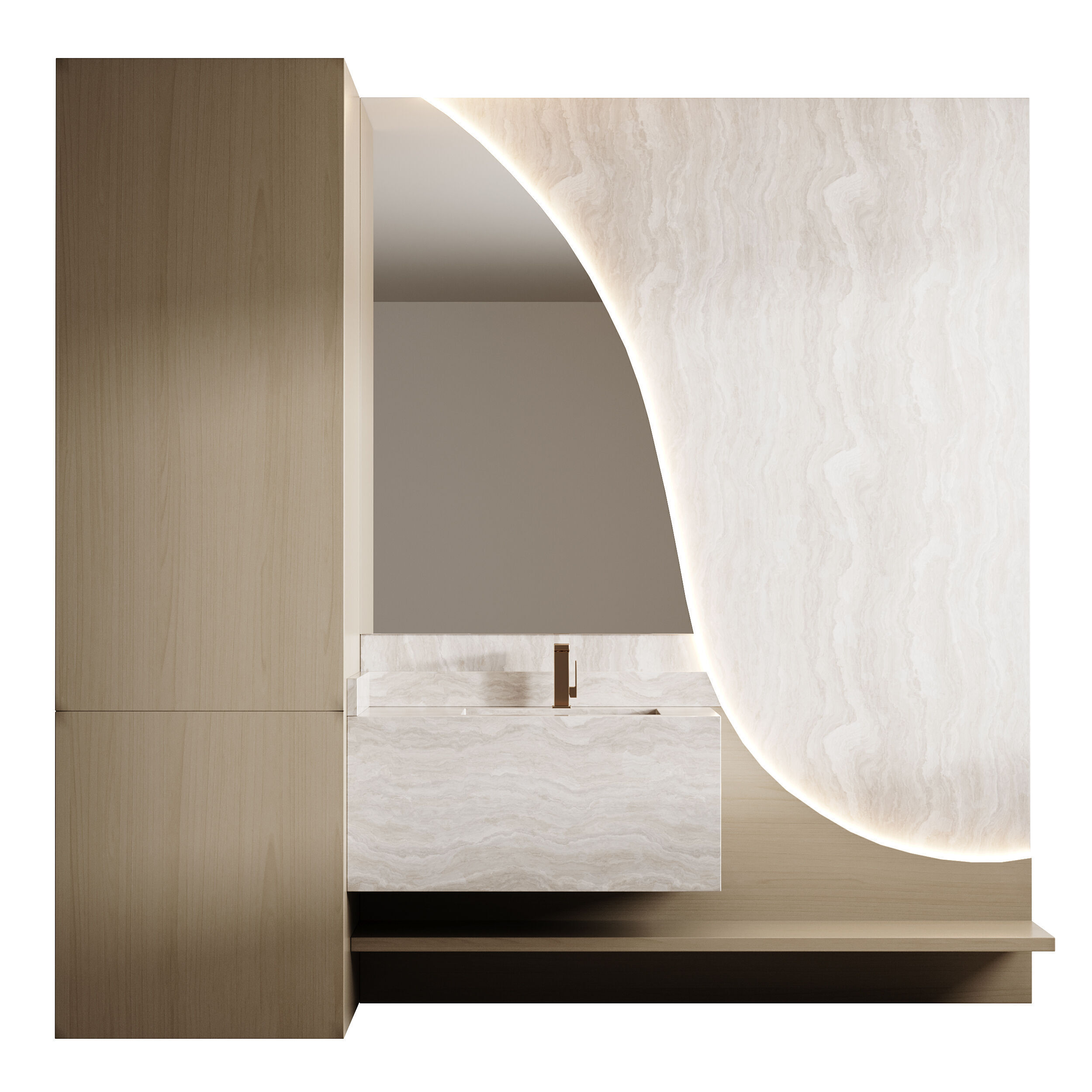 Bathroom furniture 21 3D model_2