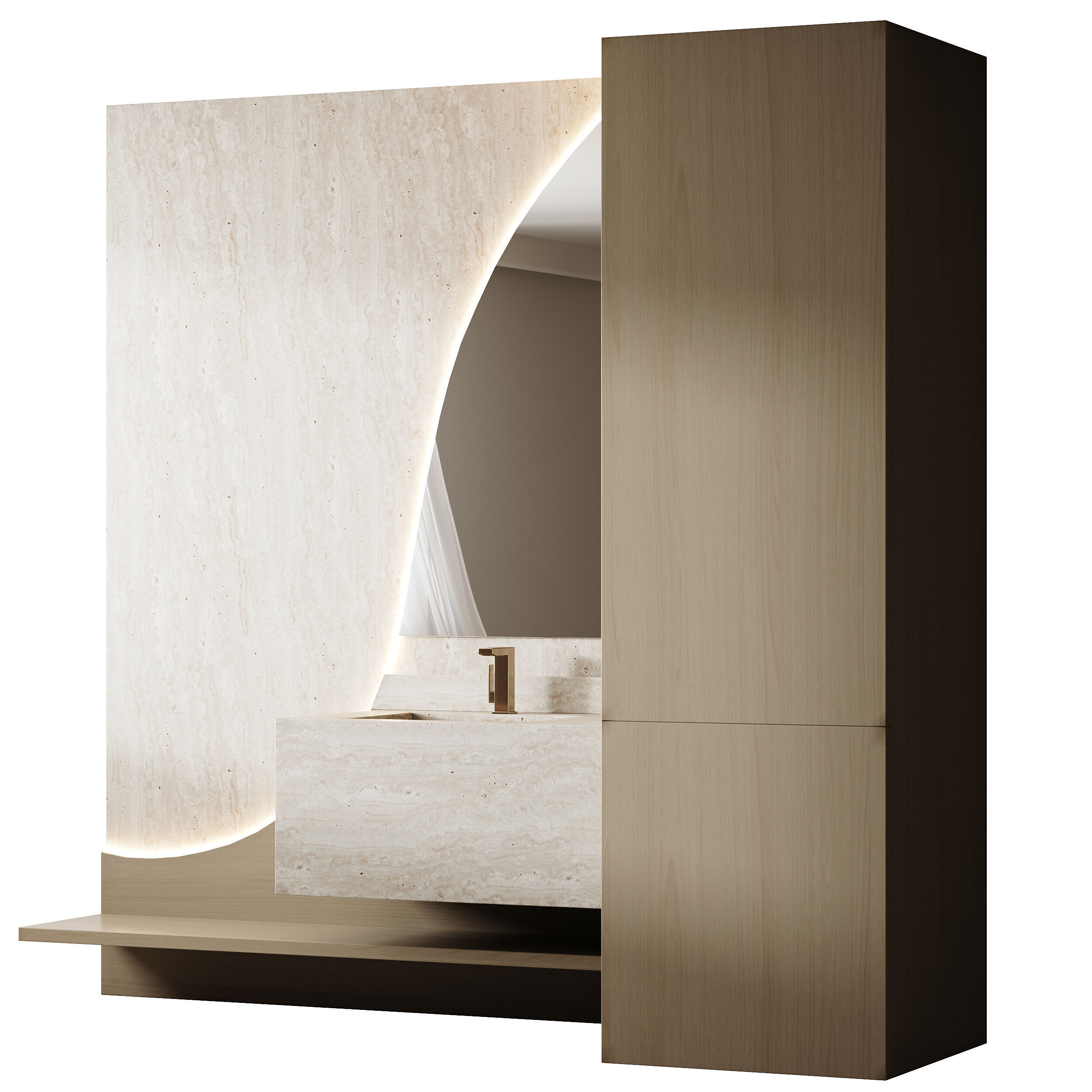 Bathroom furniture 21 3D model_12