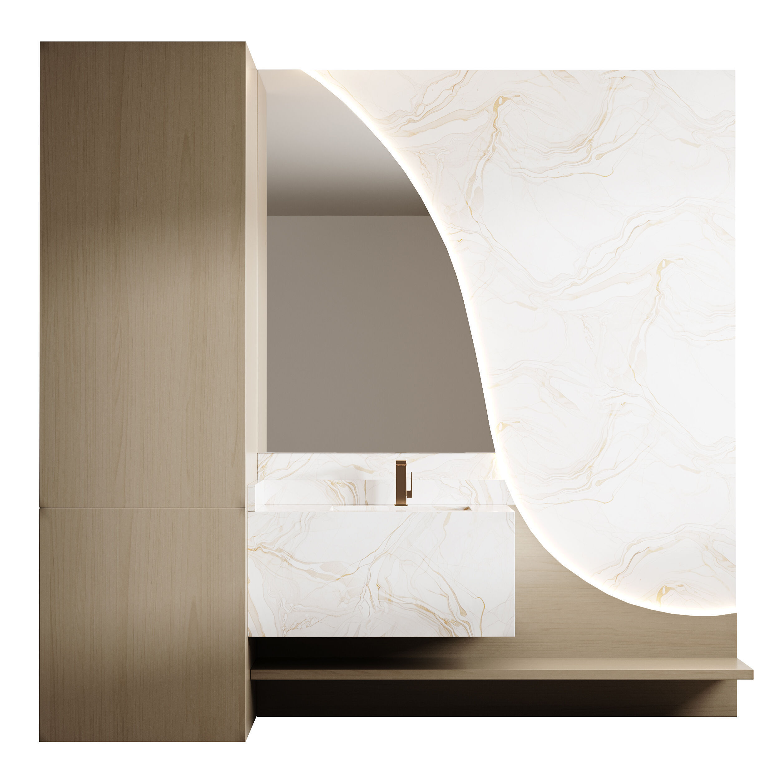 Bathroom furniture 21 3D model_4