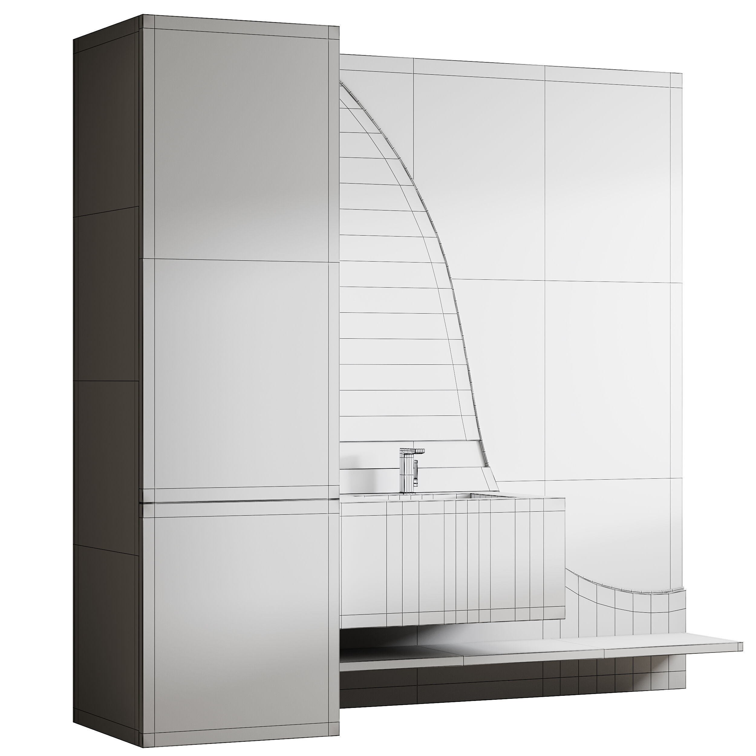 Bathroom furniture 21 3D model_14