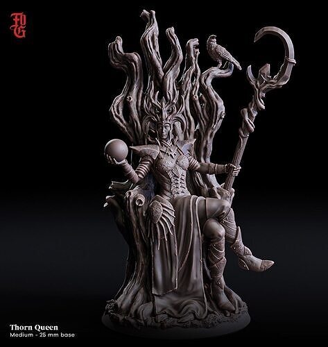 Thorn Queen Enemy  The Forsaken Grove  Flesh of Gods 3D print model