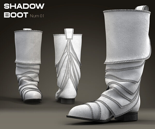 Shadow Boot High-Quality 3D Boots 01 3D model