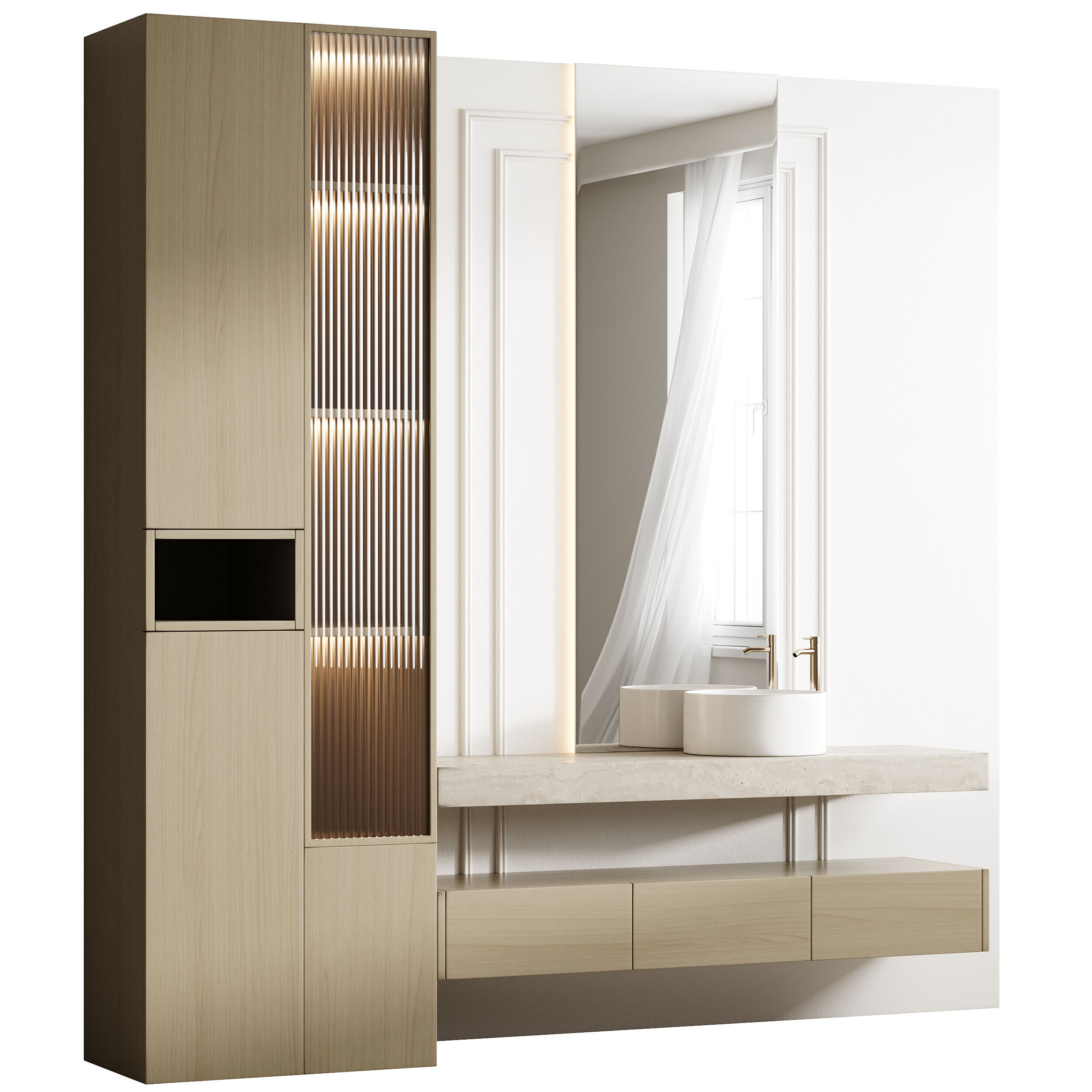 Bathroom furniture 22 3D model_1