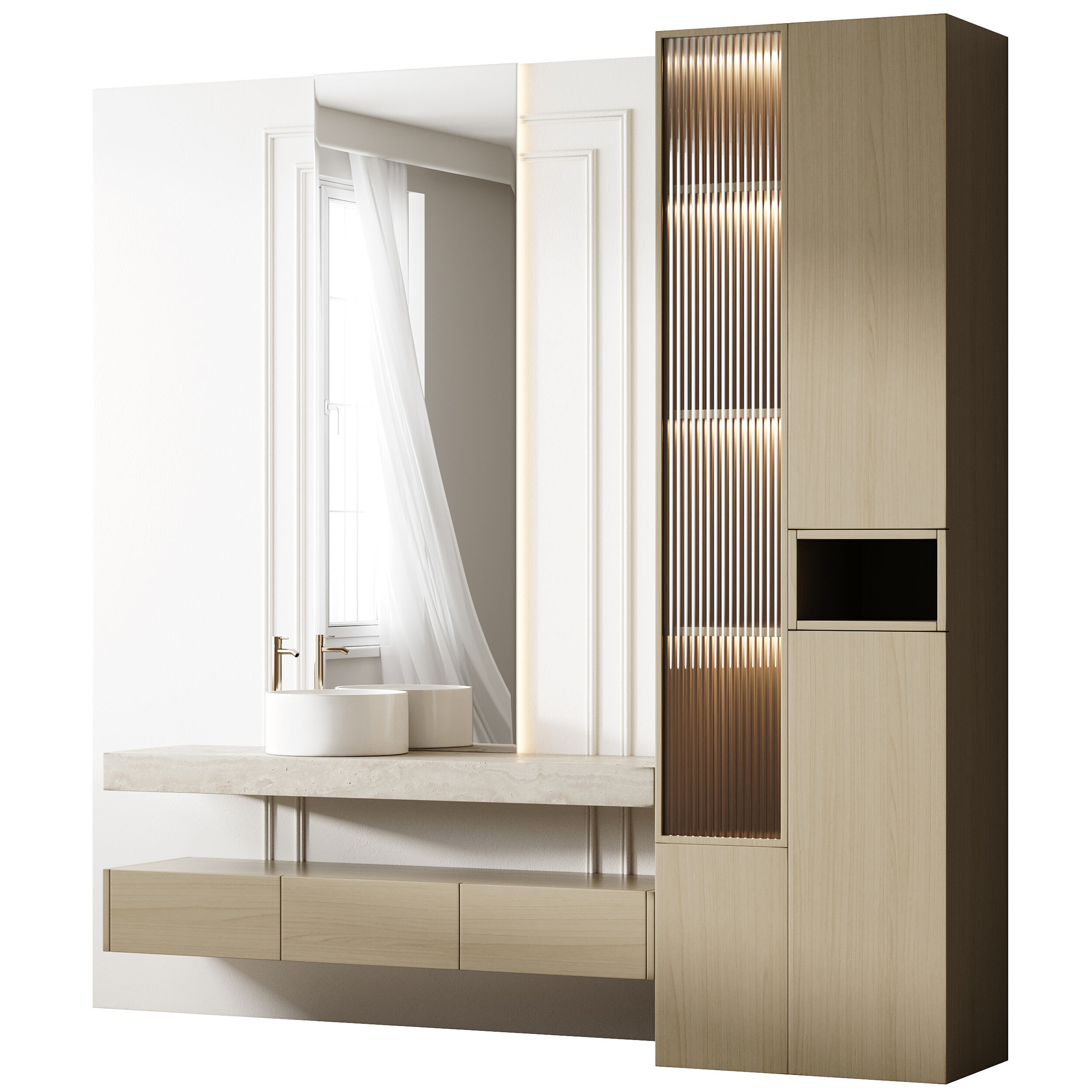Bathroom furniture 22 3D model_9