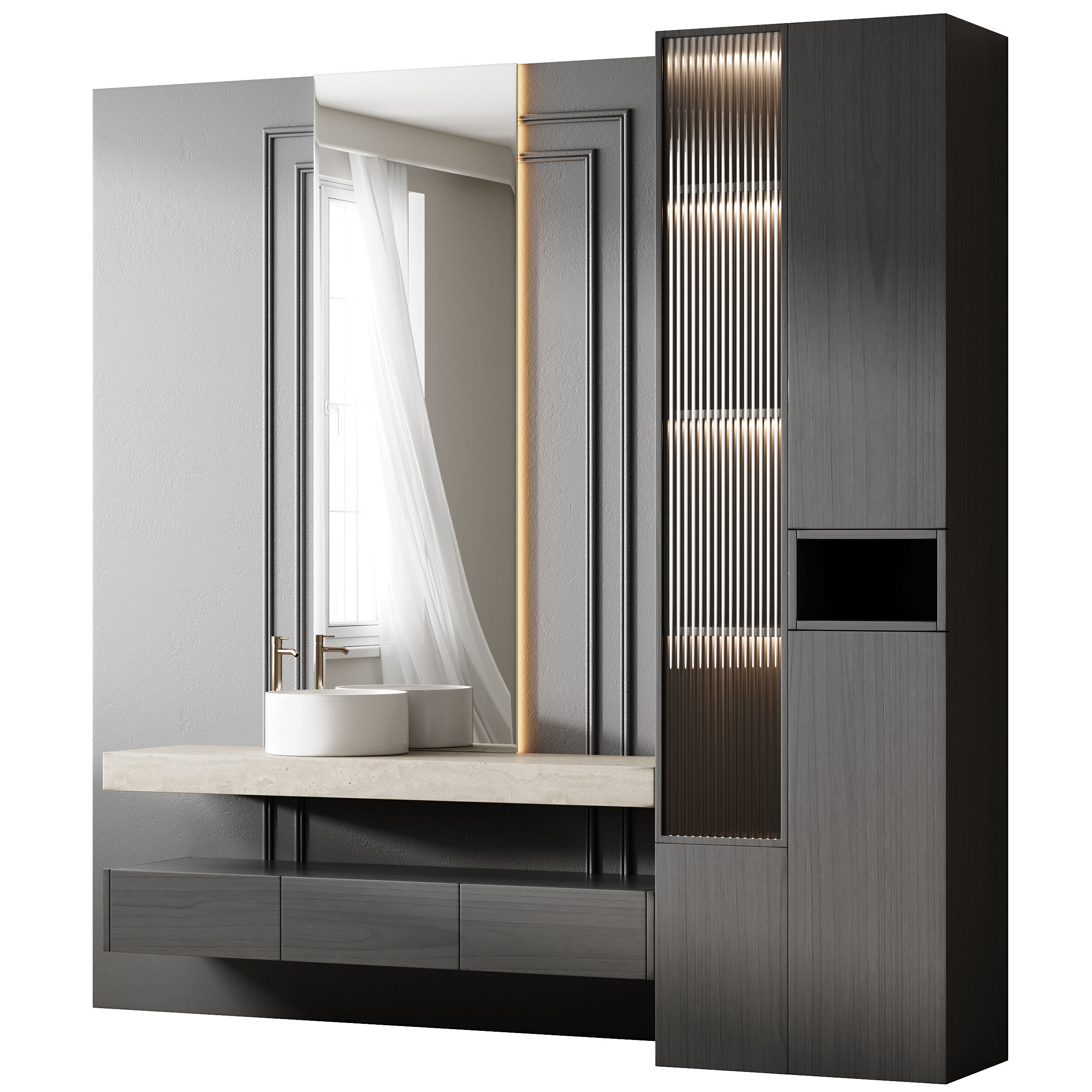 Bathroom furniture 22 3D model_12