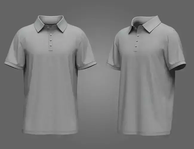 Polo T-Shirt 3d Model