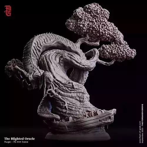 The Blighted Oracle  75mm Scale 3D Printable Model 5 Pieces 3D print model