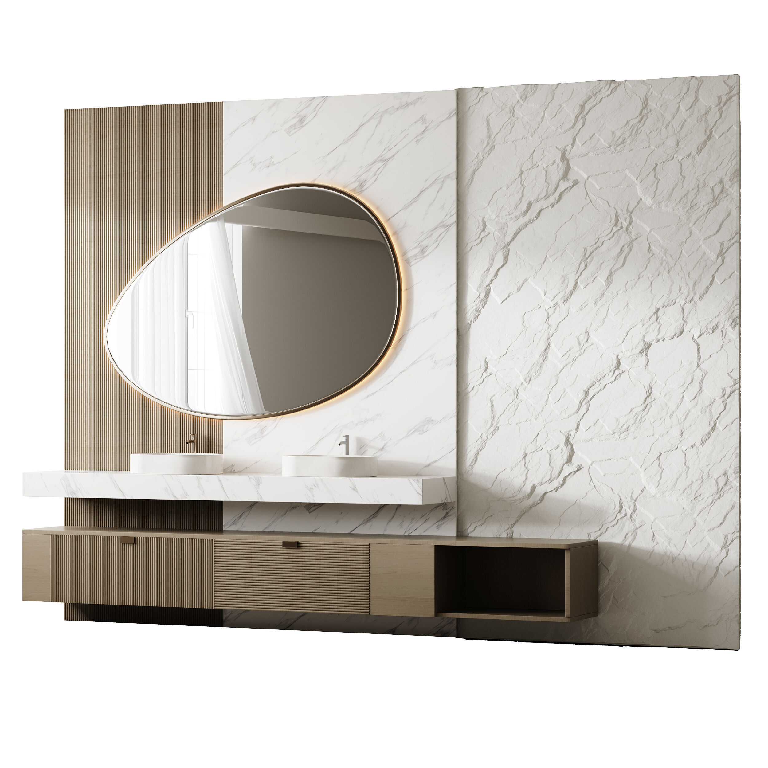 Bathroom furniture 23 3D model_11