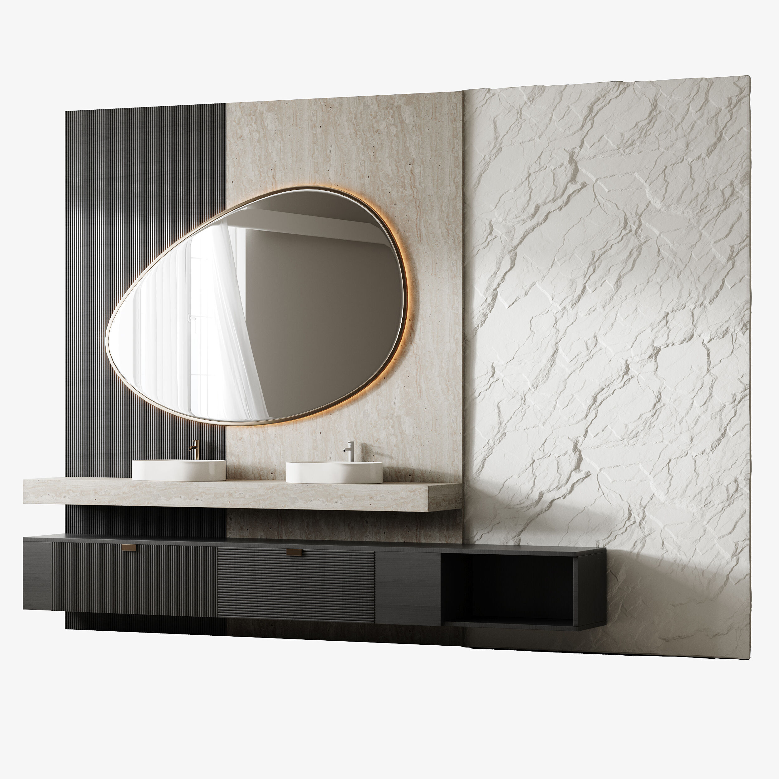 Bathroom furniture 23 3D model_10