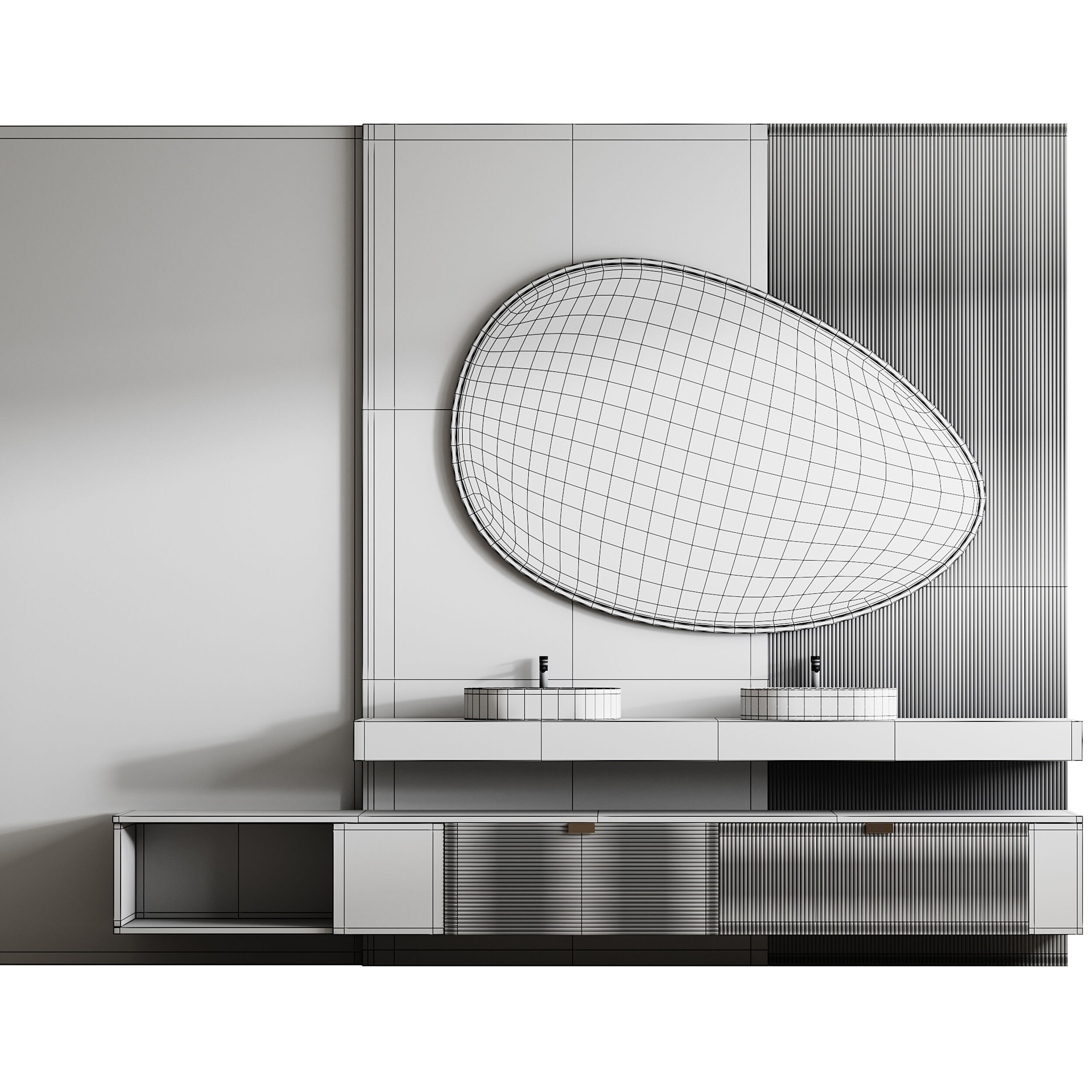 Bathroom furniture 23 3D model_13