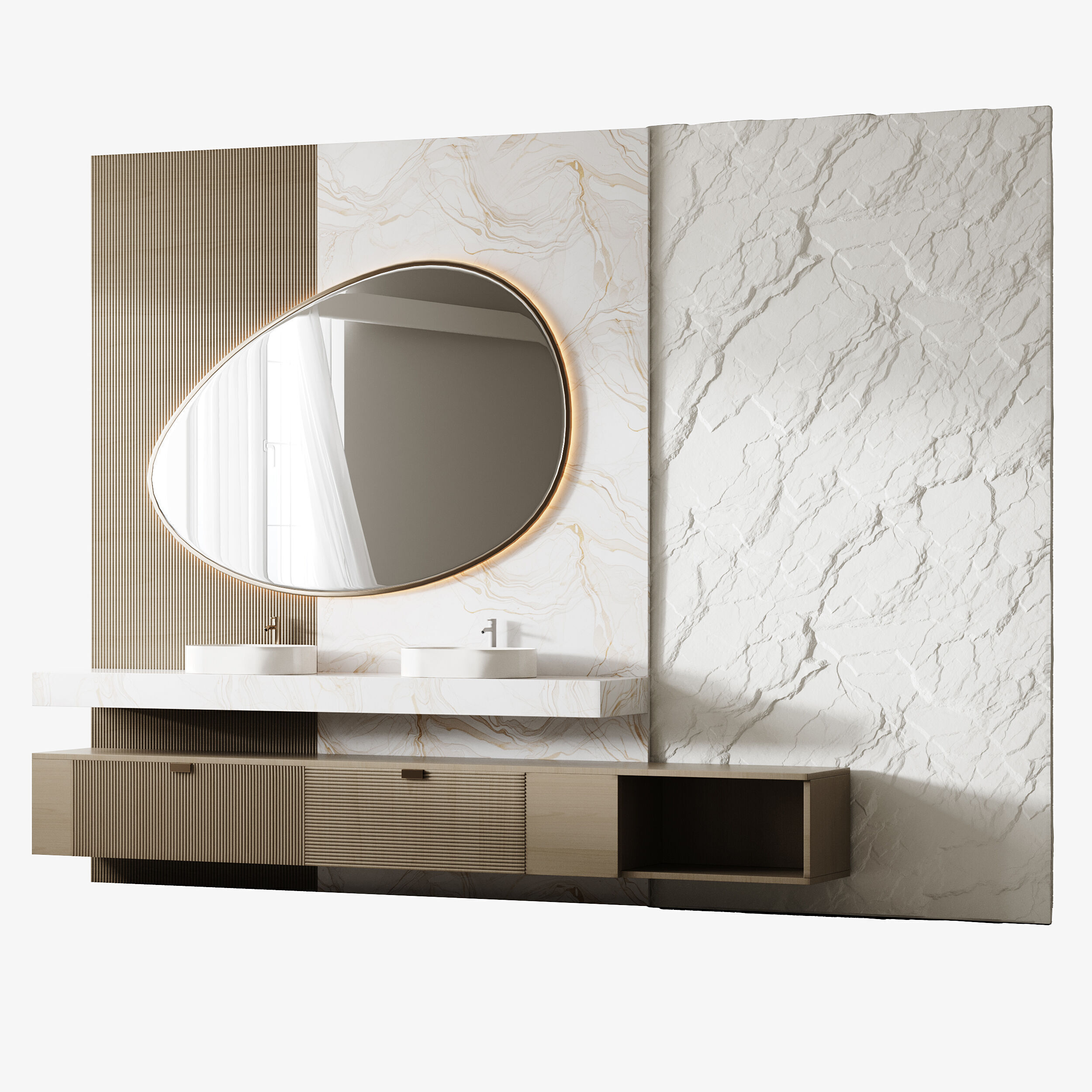 Bathroom furniture 23 3D model_9